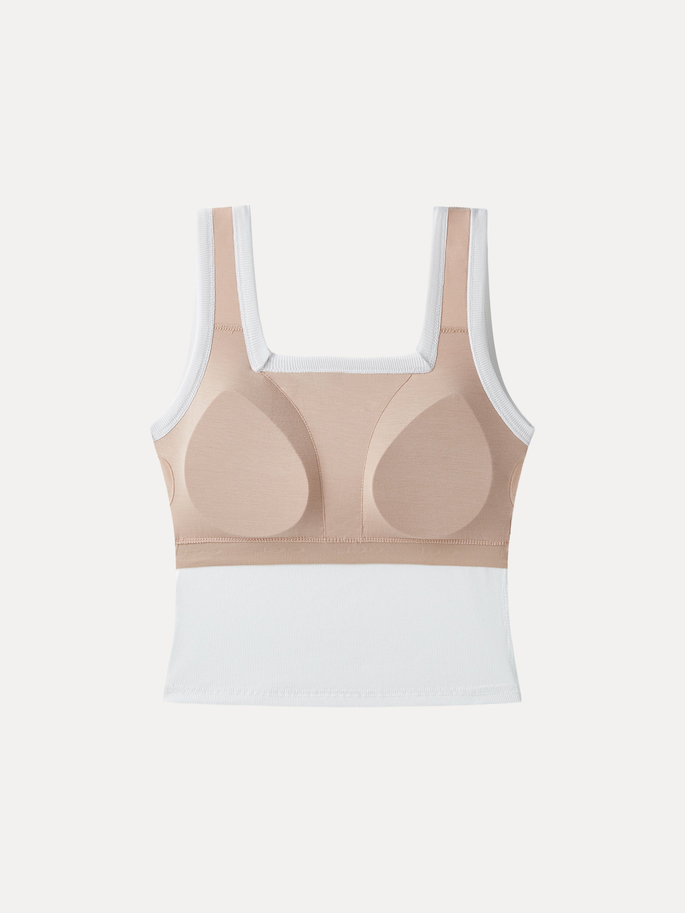 Slinky Square Open-Back Brami Tank Top