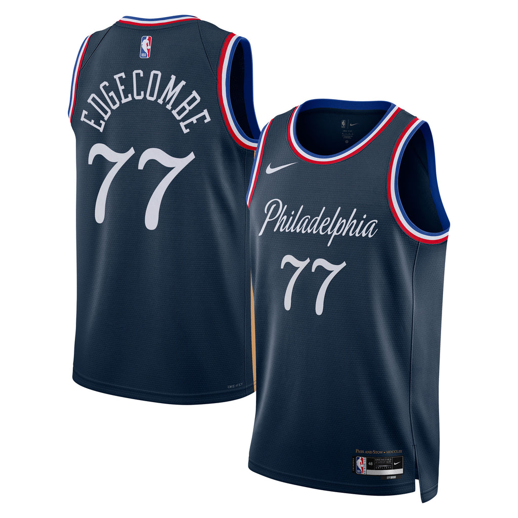 VJ Edgecombe Philadelphia 76ers 2025/26 City Edition Swingman Jersey - Navy - Unisex