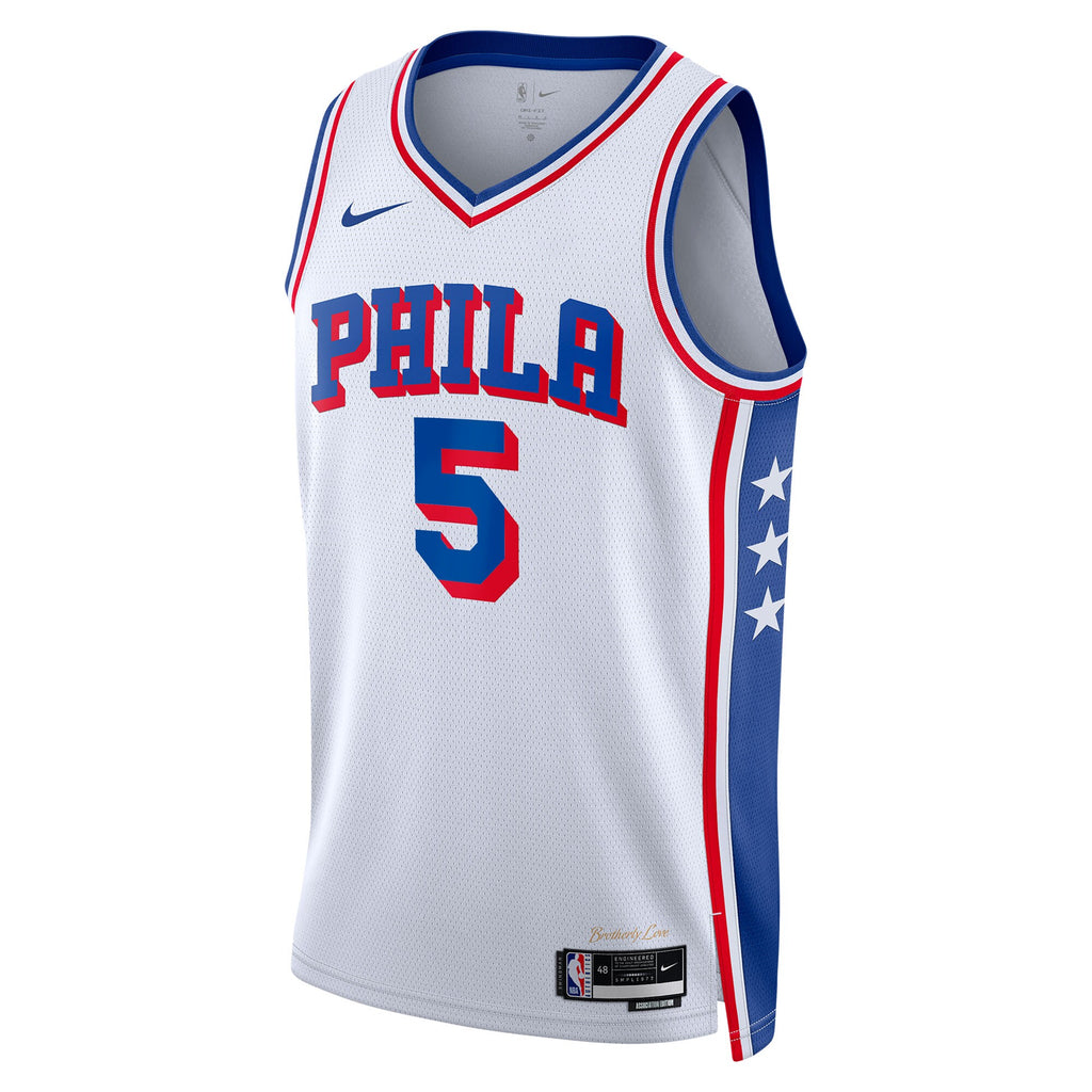 Quentin Grimes Philadelphia 76ers Association Edition Swingman Jersey - White - Unisex