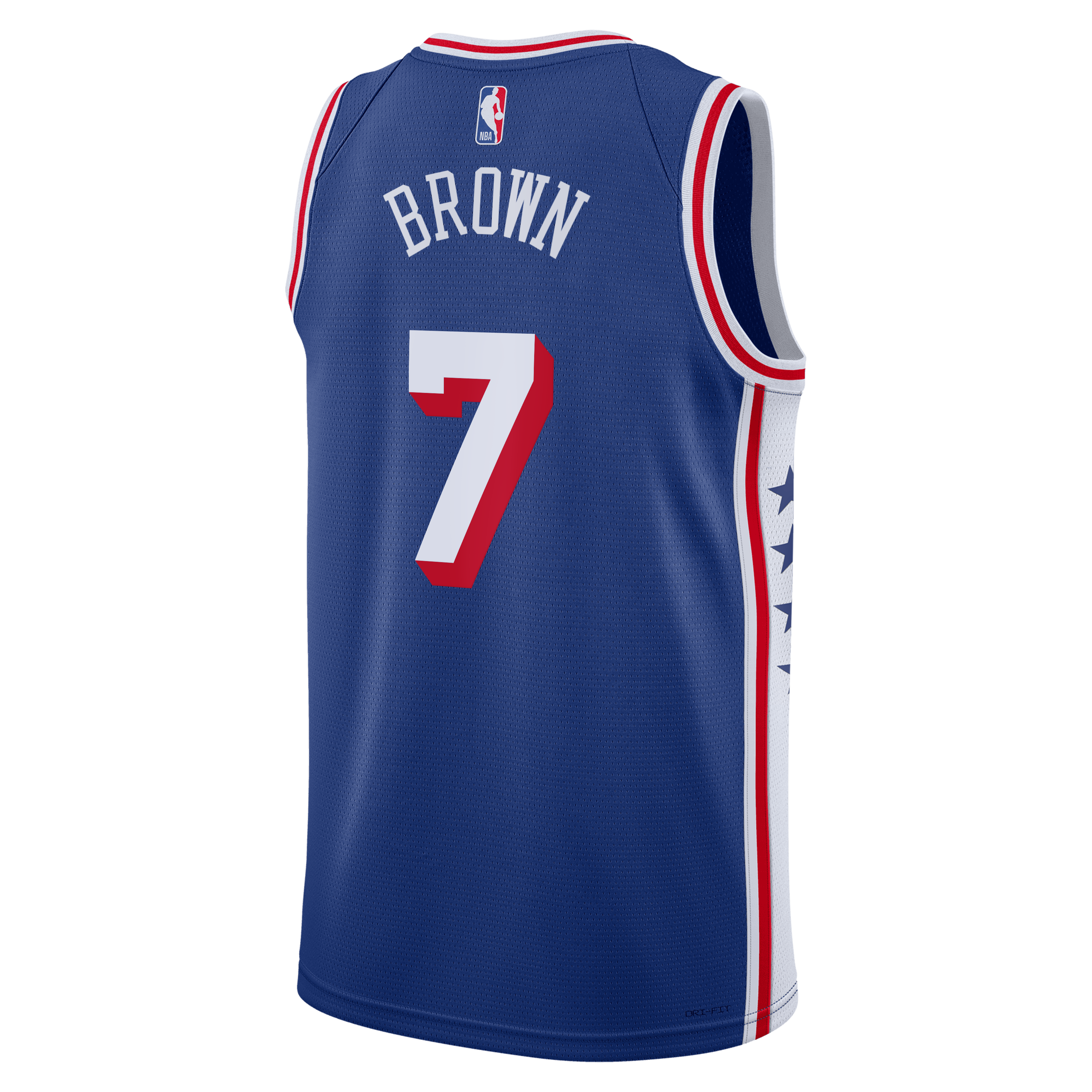 Jaylen Brown Philadelphia 76ers Icon Edition Swingman Jersey - Royal - Youth