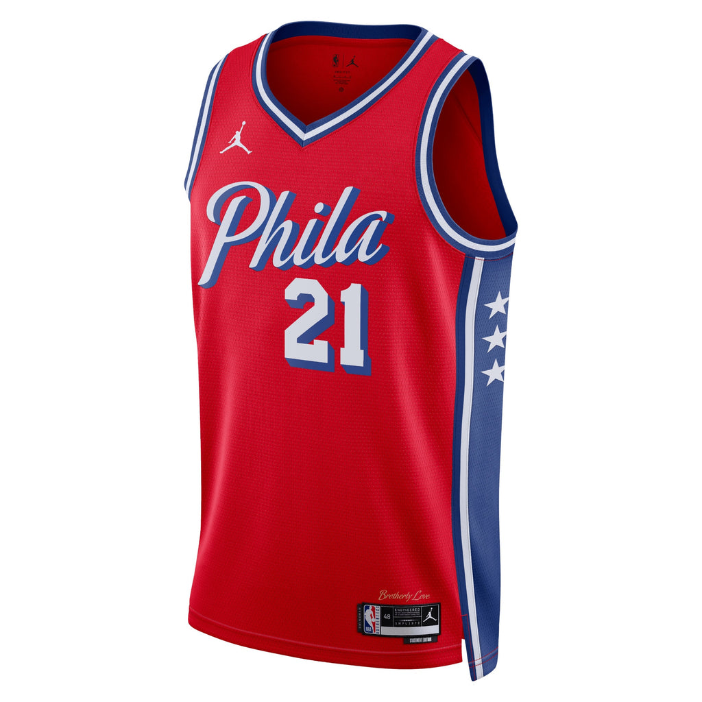 Joel Embiid Philadelphia 76ers Statement Edition Swingman Jersey - Red - Unisex