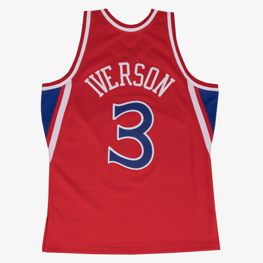 Allen Iverson Philadelphia 76ers 1996-97 Swingman Road Jersey