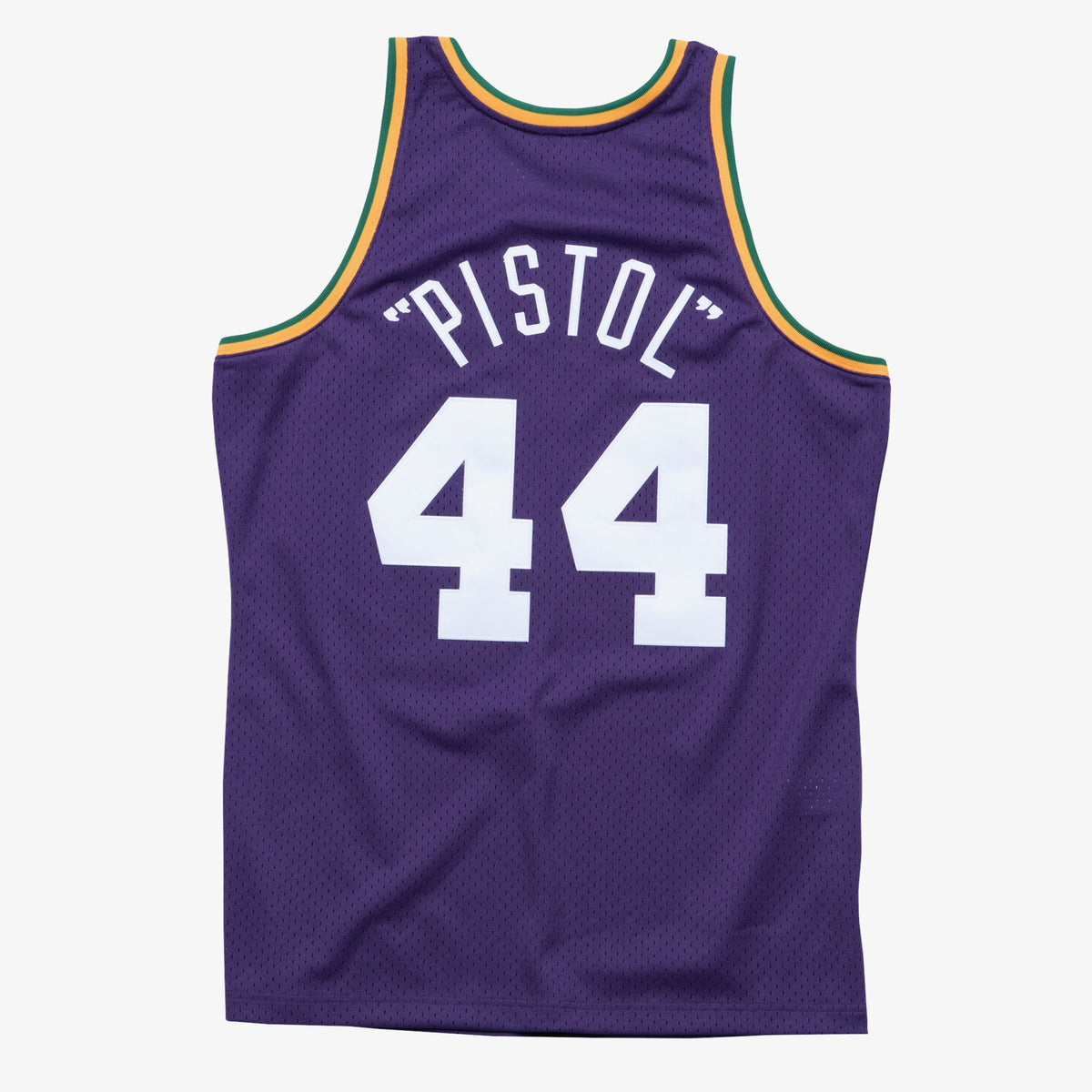 Pete Maravich New Orleans Jazz 1974 Authentic Swingman Road Jersey - Purple