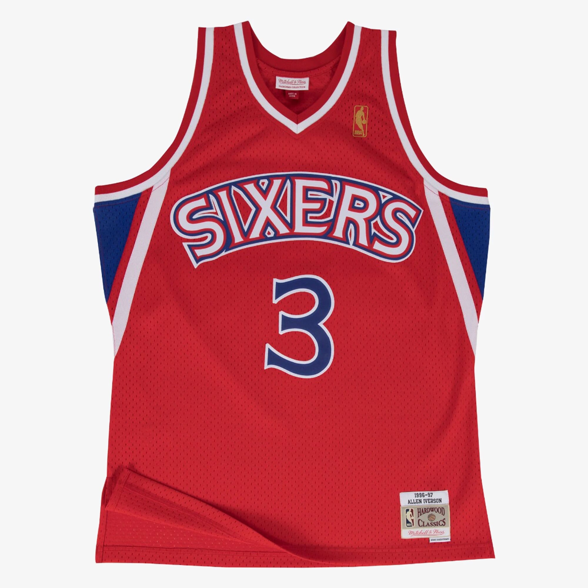 Allen Iverson Philadelphia 76ers 1996-97 Swingman Road Jersey