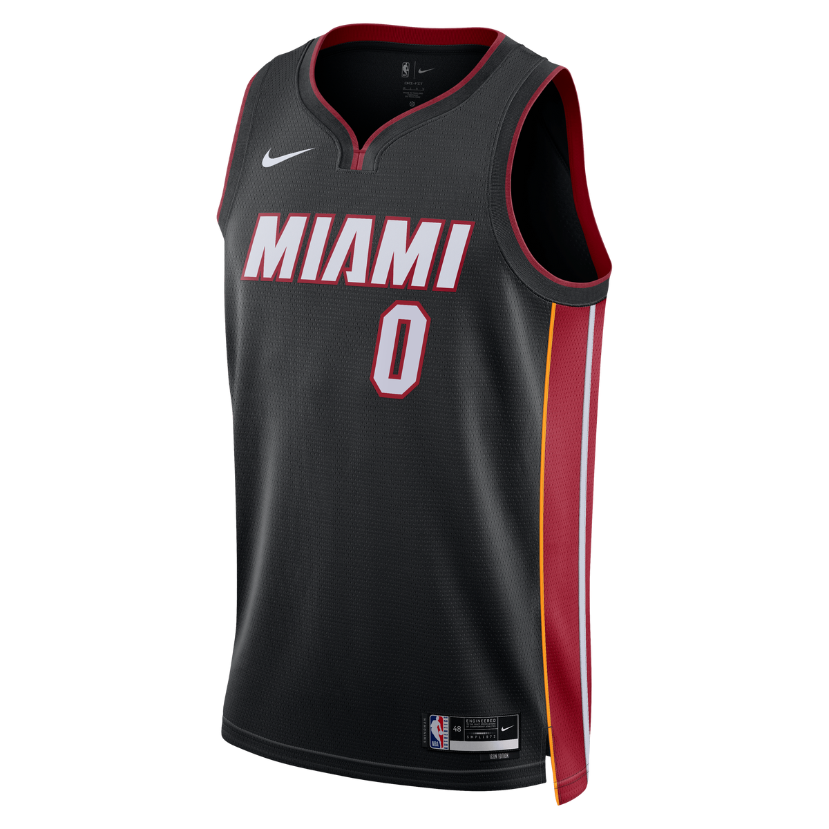 Simone Fontecchio Miami Heat Icon Edition Swingman Jersey - Black - Unisex