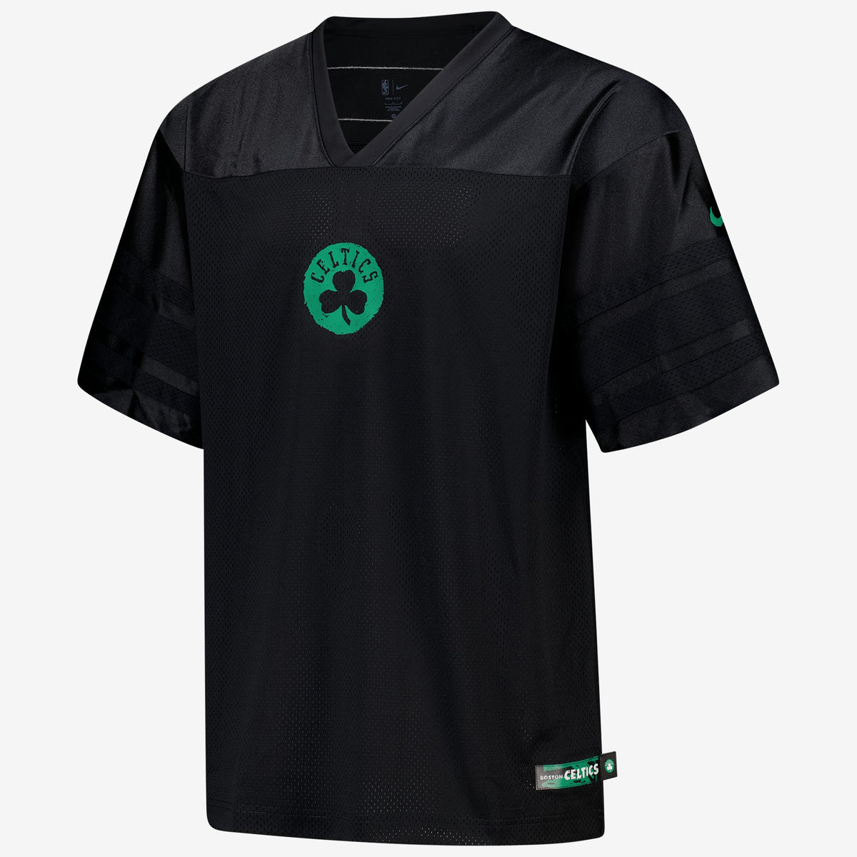 Boston Celtics Courtside Football Jersey - Black - Mens