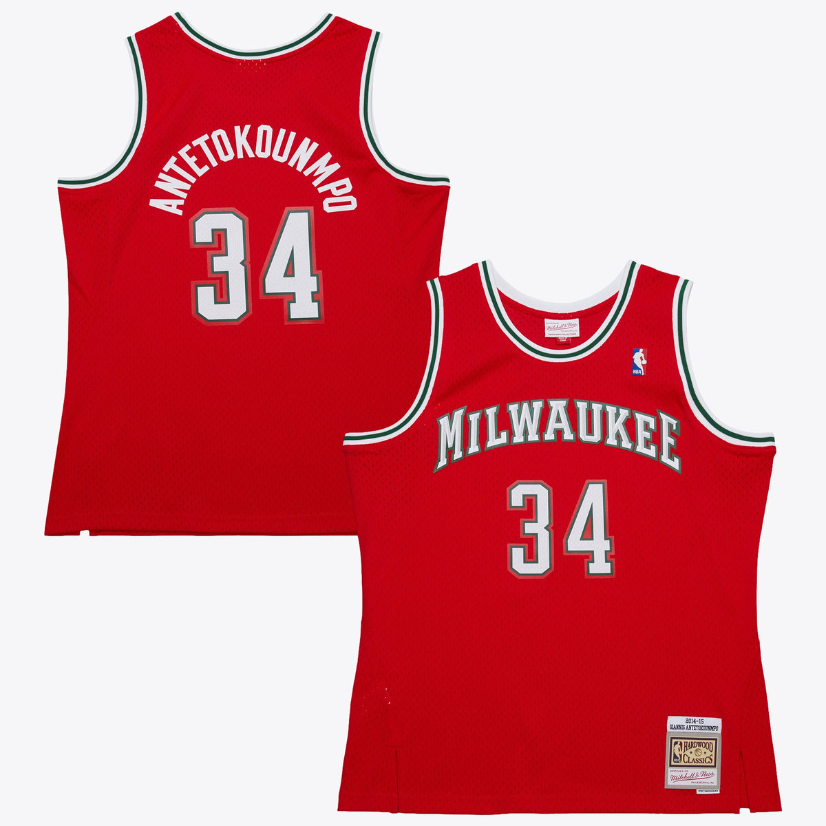 Giannis Antetokounmpo Milwaukee Bucks 2014 Dark Alternate Authentic Jersey - Red