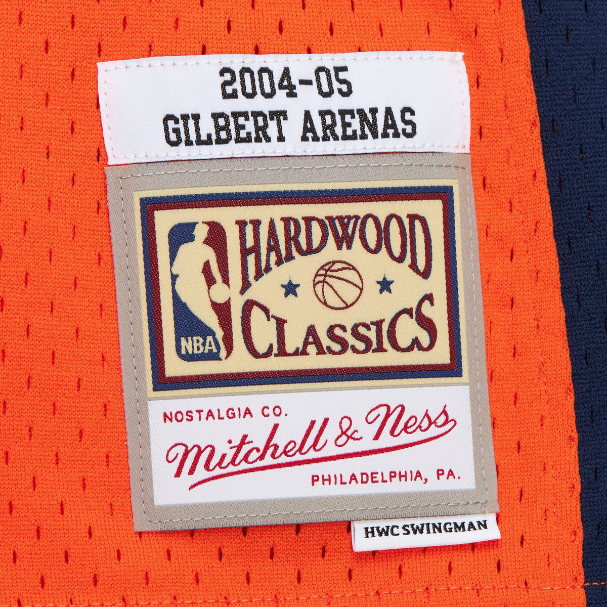 Gilbert Arenas Washington Bullets 2004 Authentic Alternate Jersey - Orange