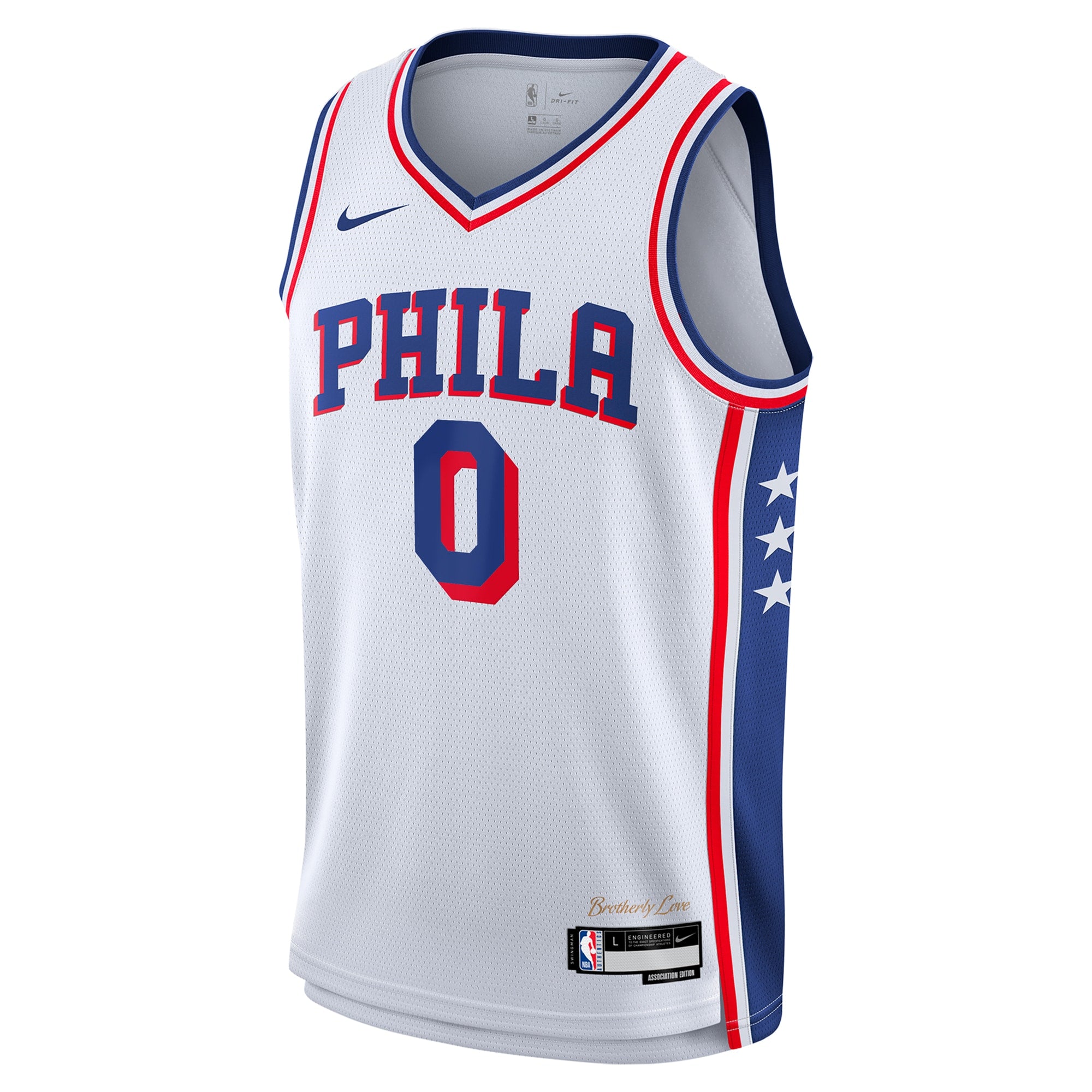 Tyrese Maxey Philadelphia 76ers Swingman Association Jersey - White - Youth