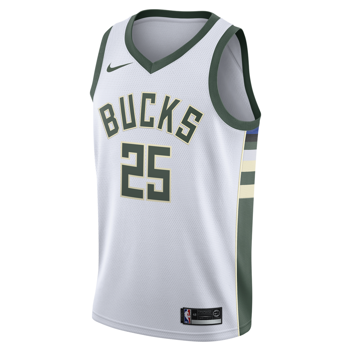 Kasparas Jakučionis Milwaukee Bucks Association Edition Swingman Jersey - White - Youth