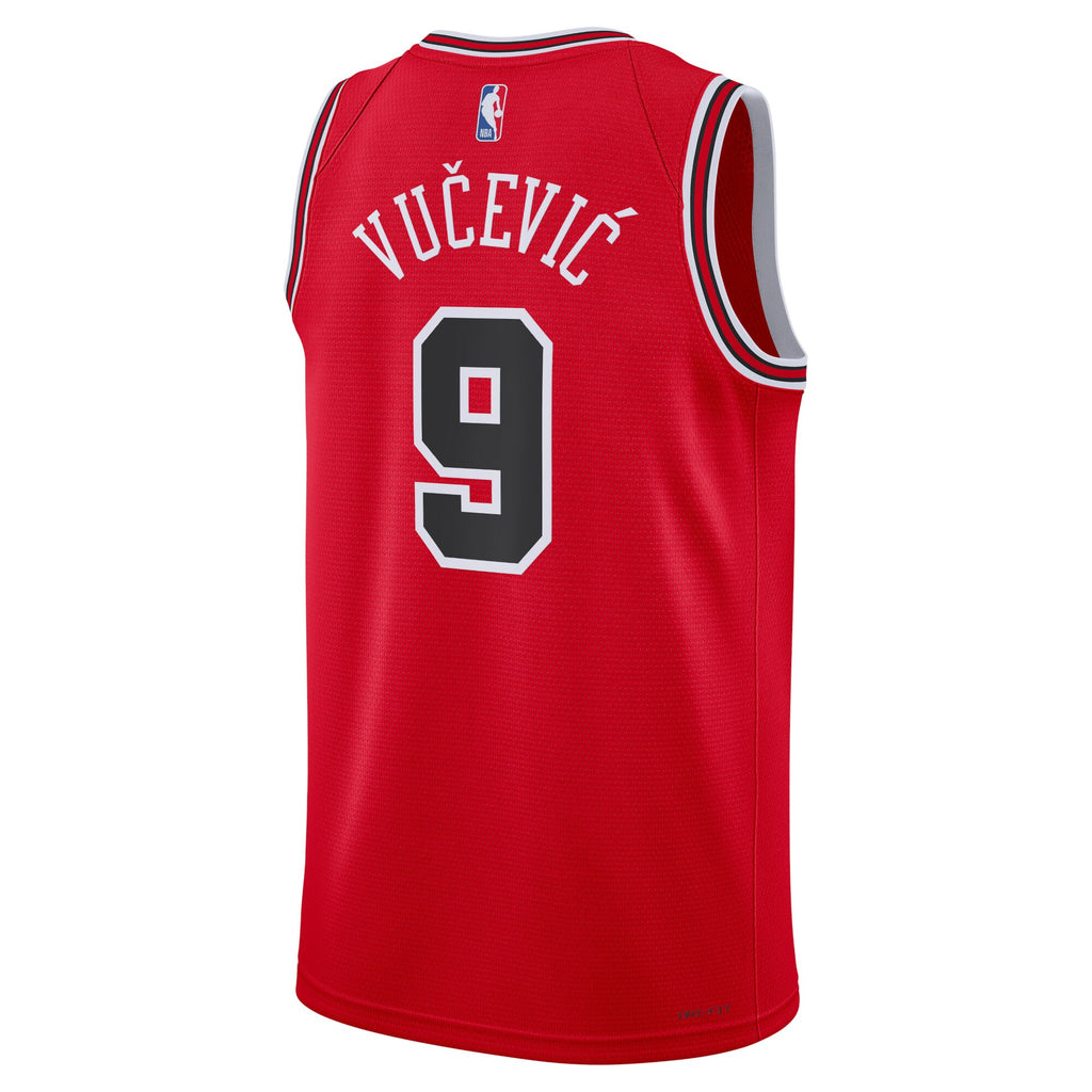 Nikola Vučević Chicago Bulls Icon Edition Swingman Jersey - Red - Unisex