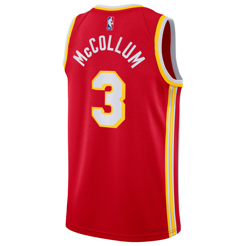 CJ McCollum Atlanta Hawks Icon Edition Swingman Jersey - Red - Unisex