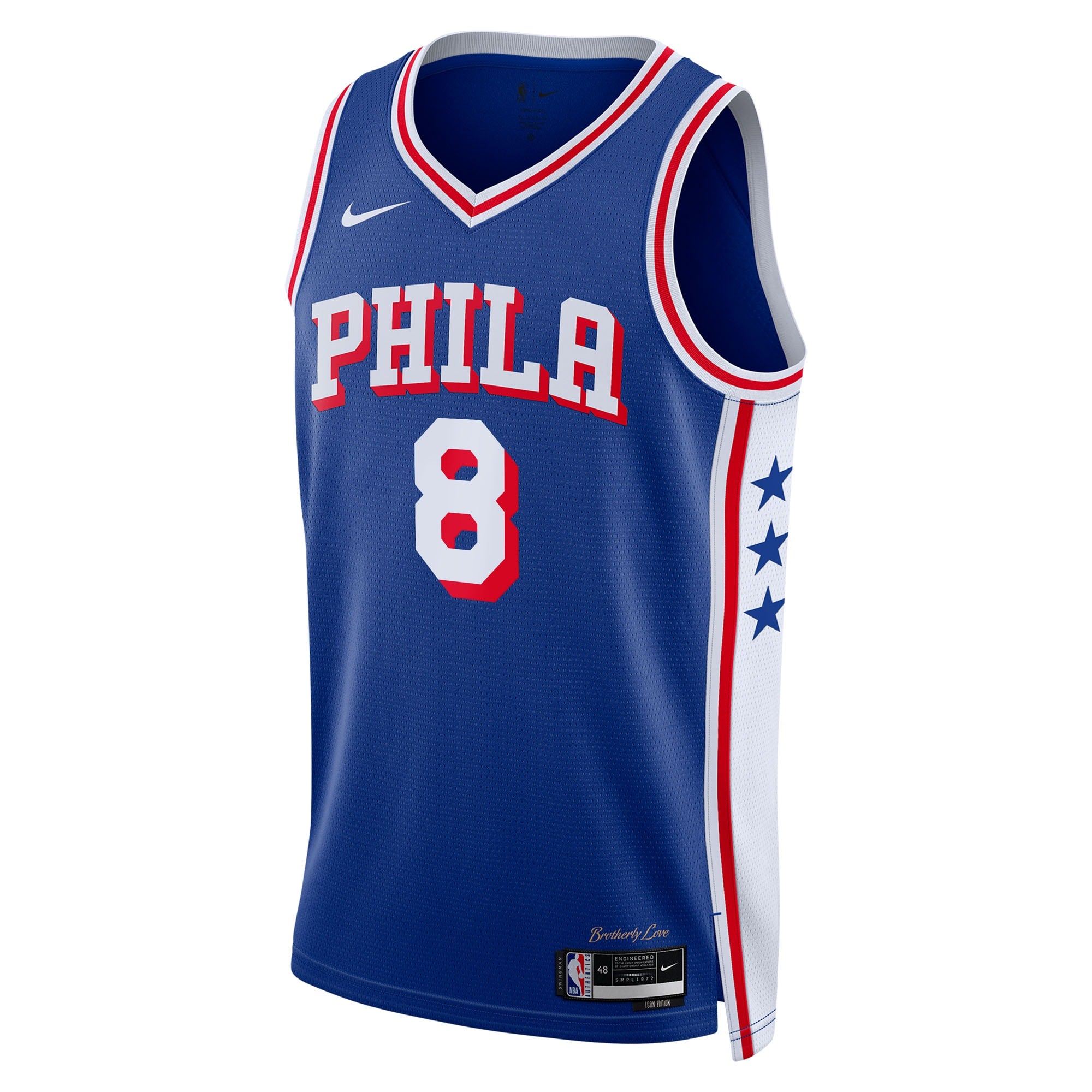 Paul George Philadelphia 76ers Icon Edition Swingman Jersey - Royal - Unisex