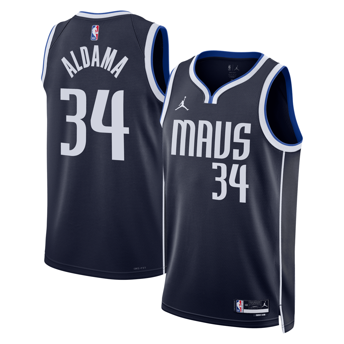 Santi Aldama Dallas Mavericks Statement Edition Swingman Jersey - Navy - Unisex