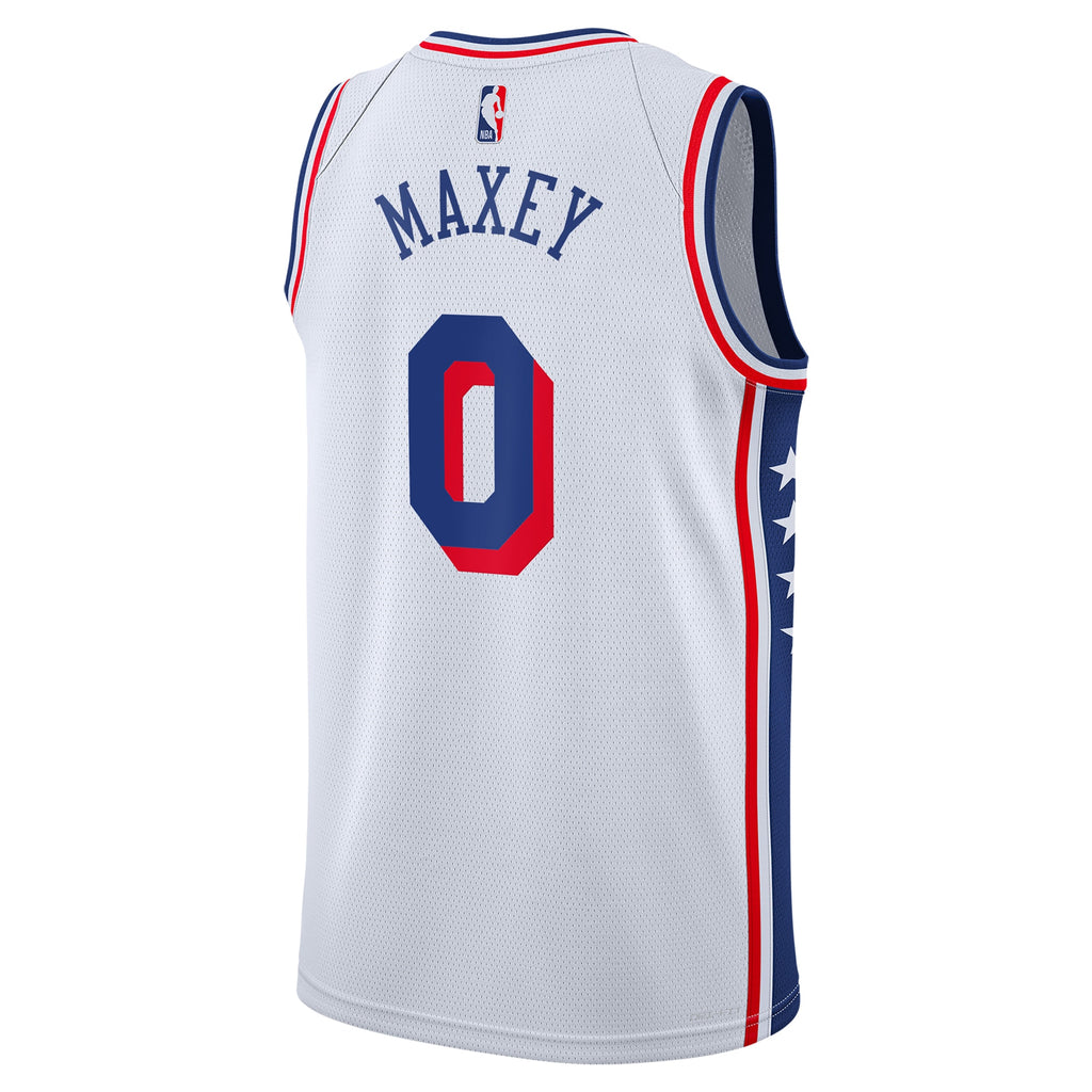 Tyrese Maxey Philadelphia 76ers Swingman Association Jersey - White - Youth