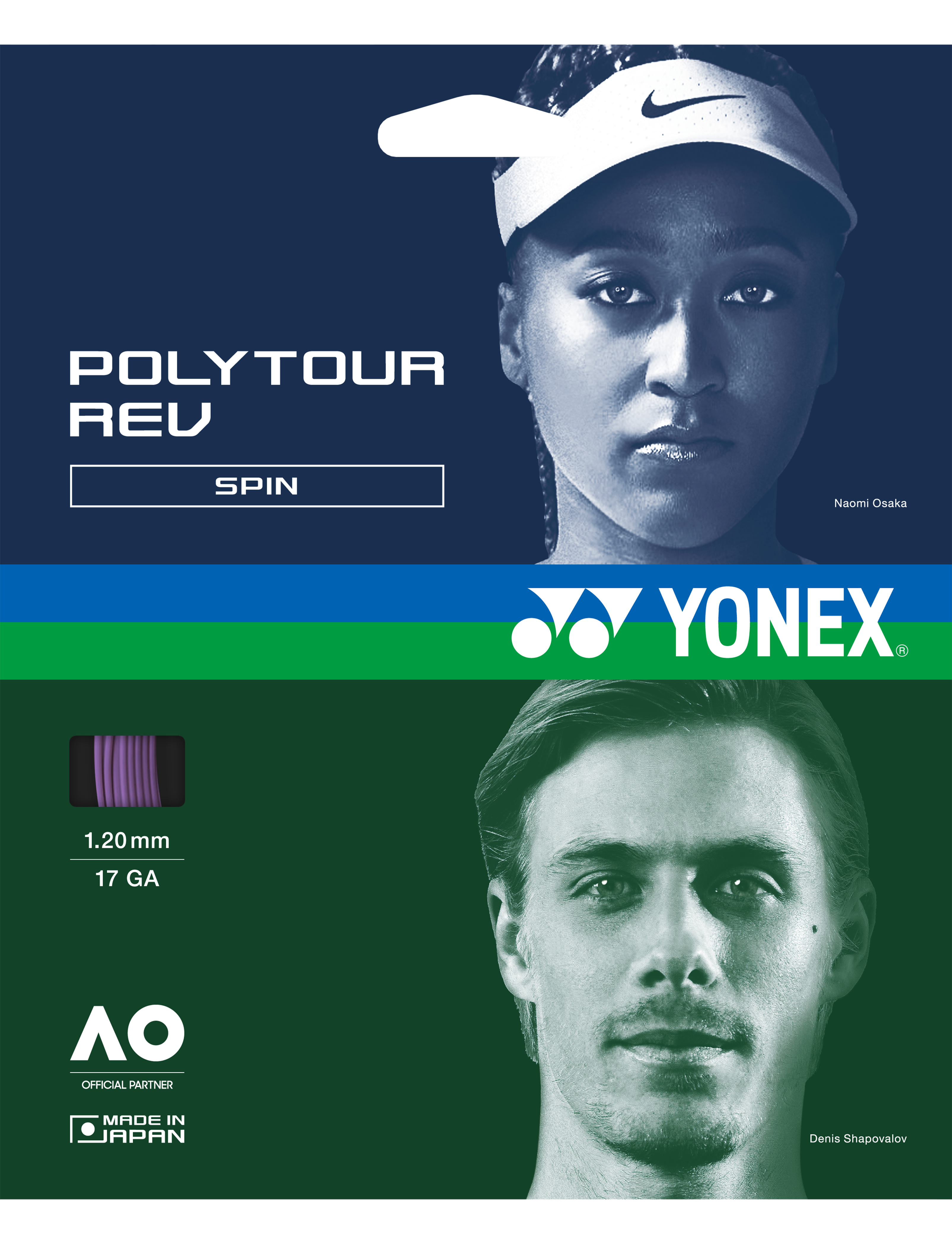 Yonex POLYTOUR REV 120 - SET
