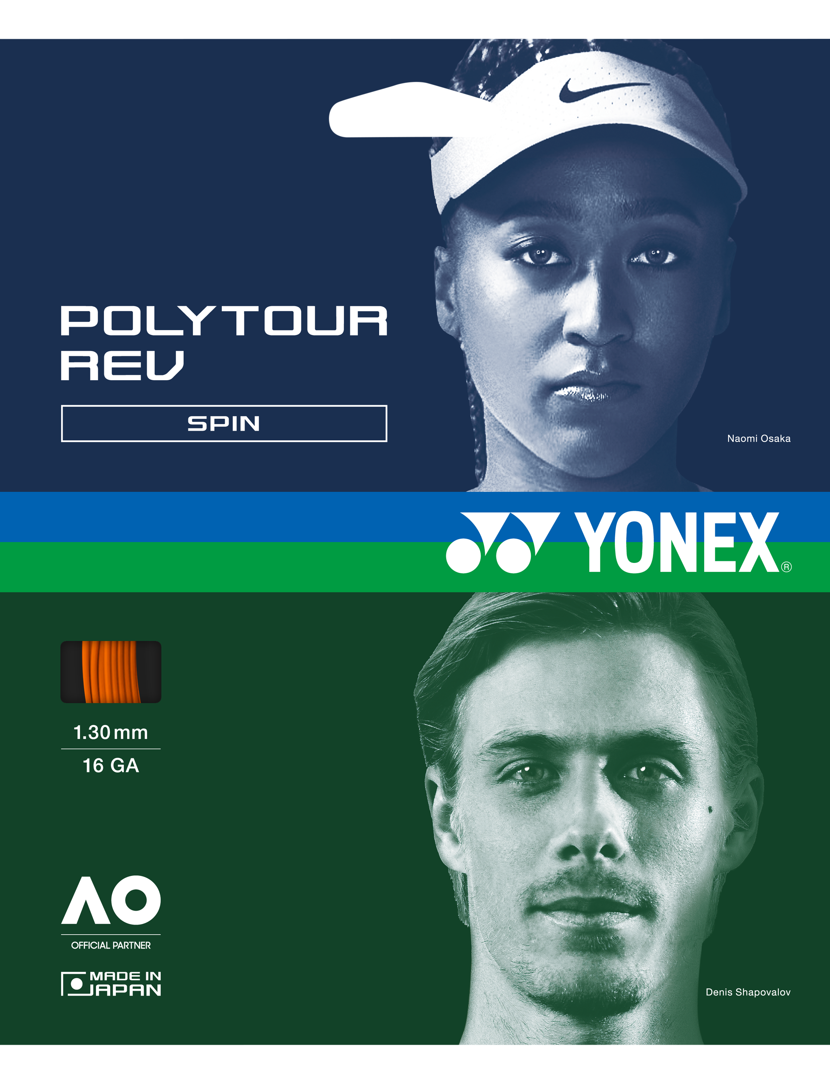 Yonex POLYTOUR REV 130 - SET