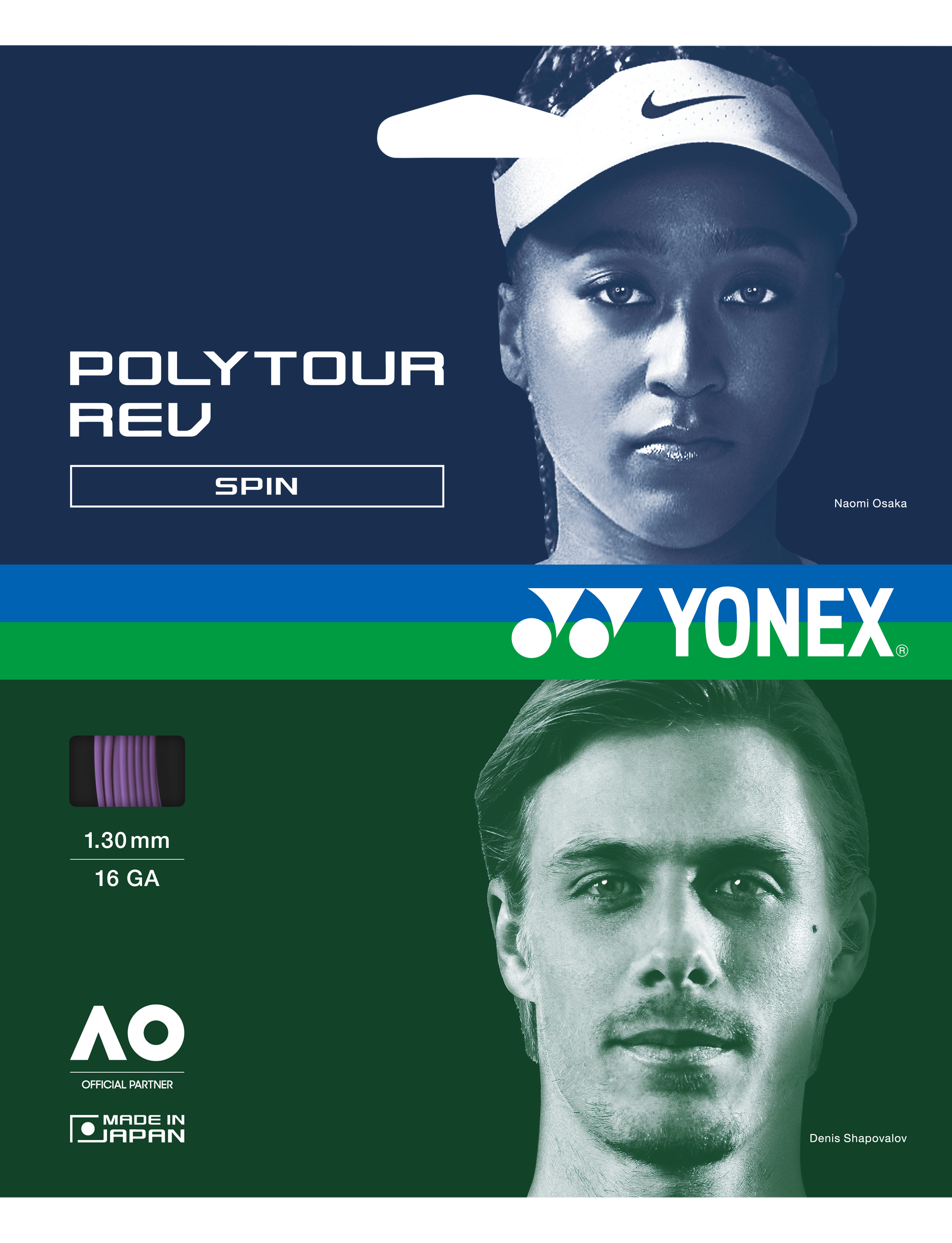 Yonex POLYTOUR REV 130 - SET