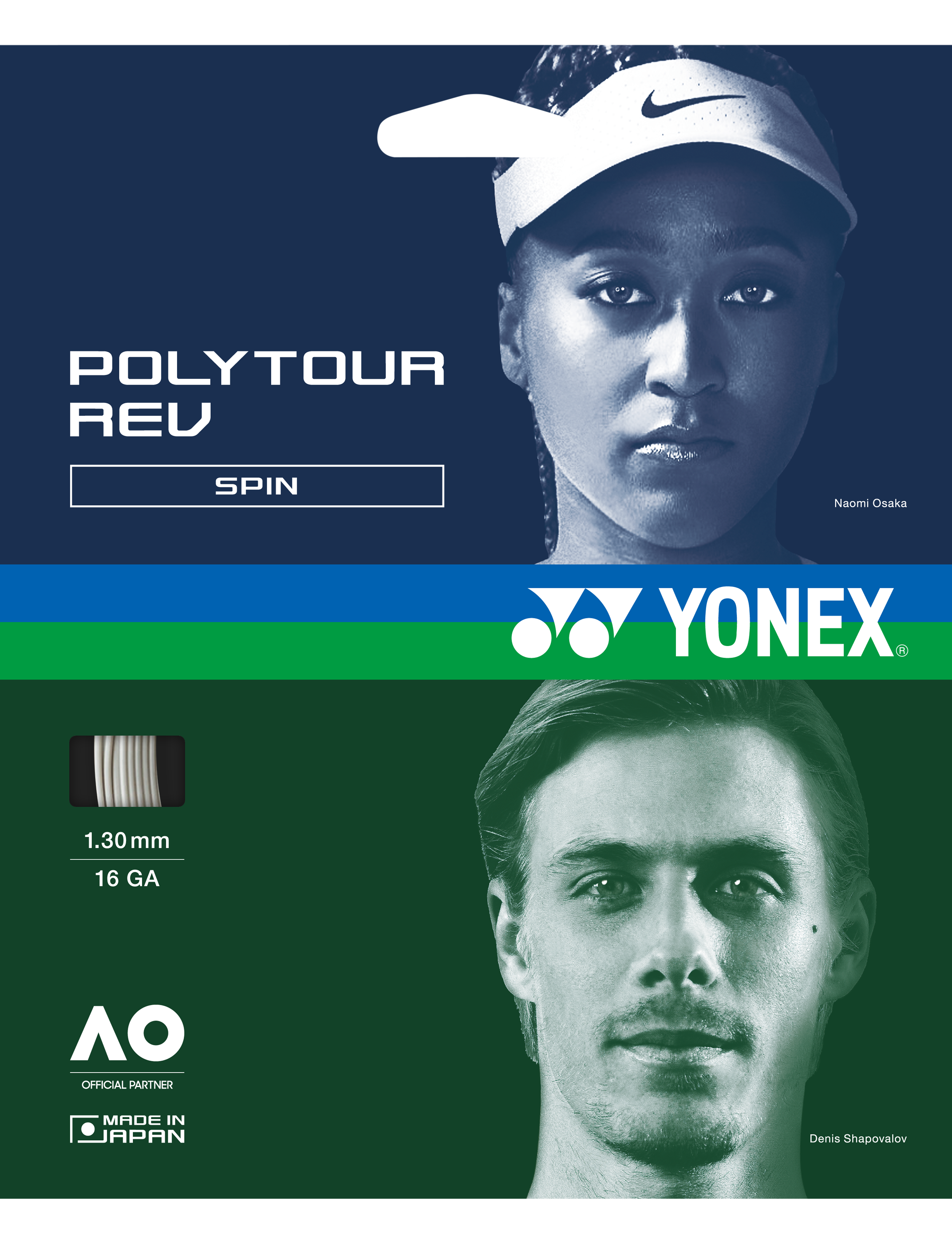 Yonex POLYTOUR REV 130 - SET