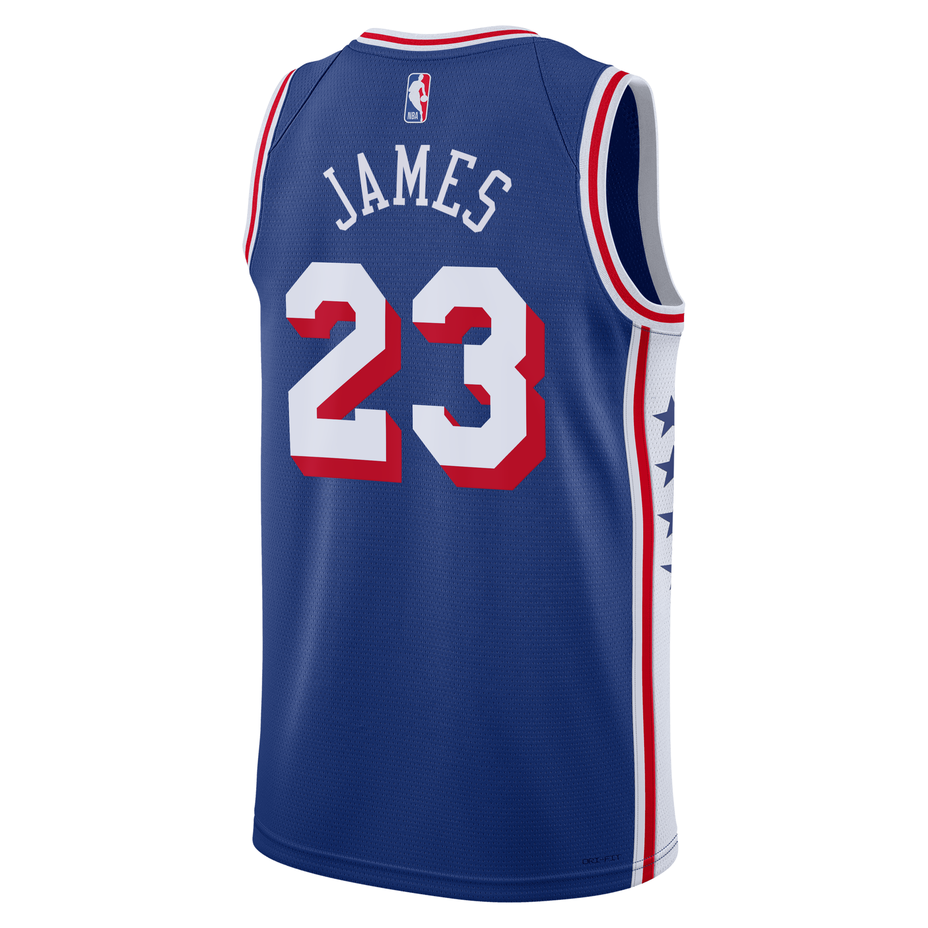 LeBron James Philadelphia 76ers Icon Edition Swingman Jersey - Royal - Unisex