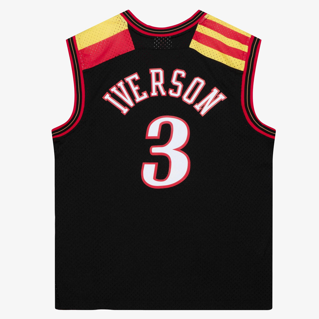 Allen Iverson Philadelphia 76ers 2006 Spain Authentic Alternate Jersey - Black