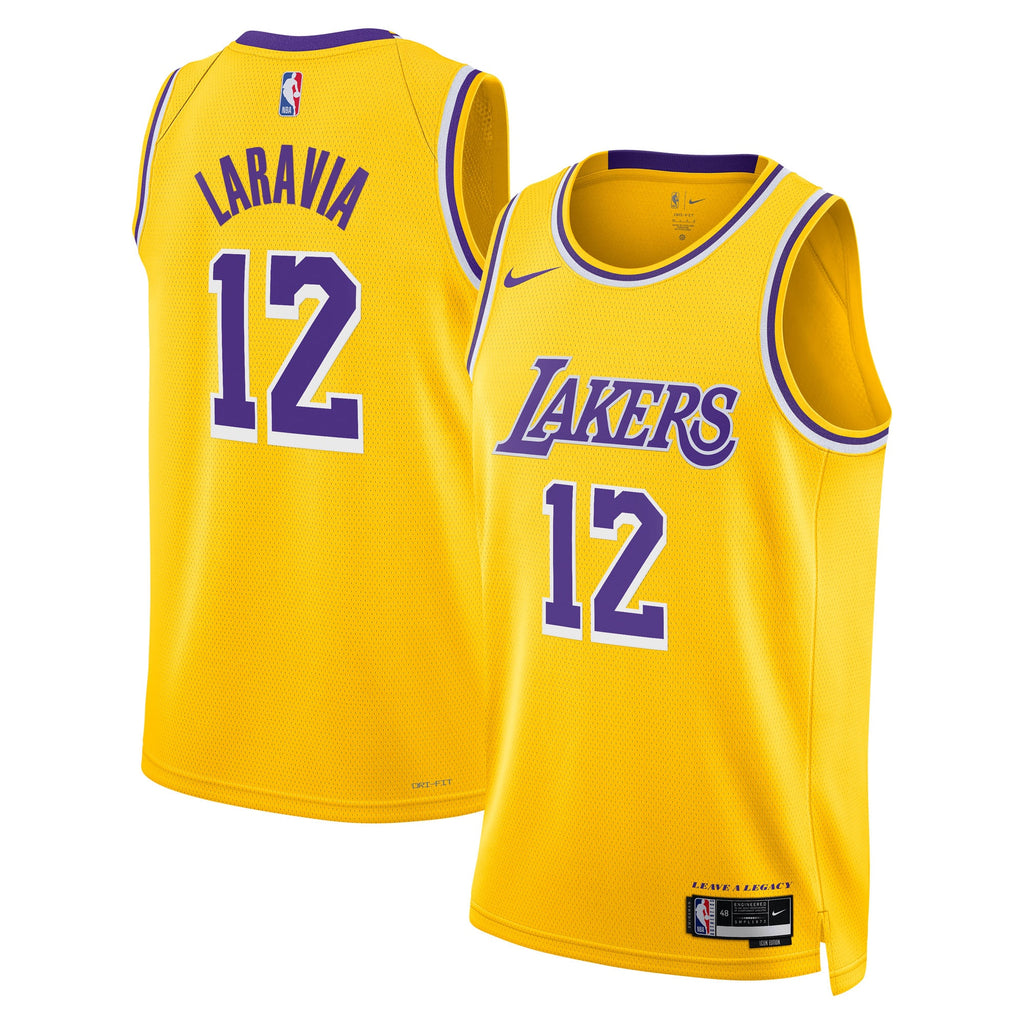 Jake LaRavia Los Angeles Lakers Icon Edition Swingman Jersey - Gold - Youth