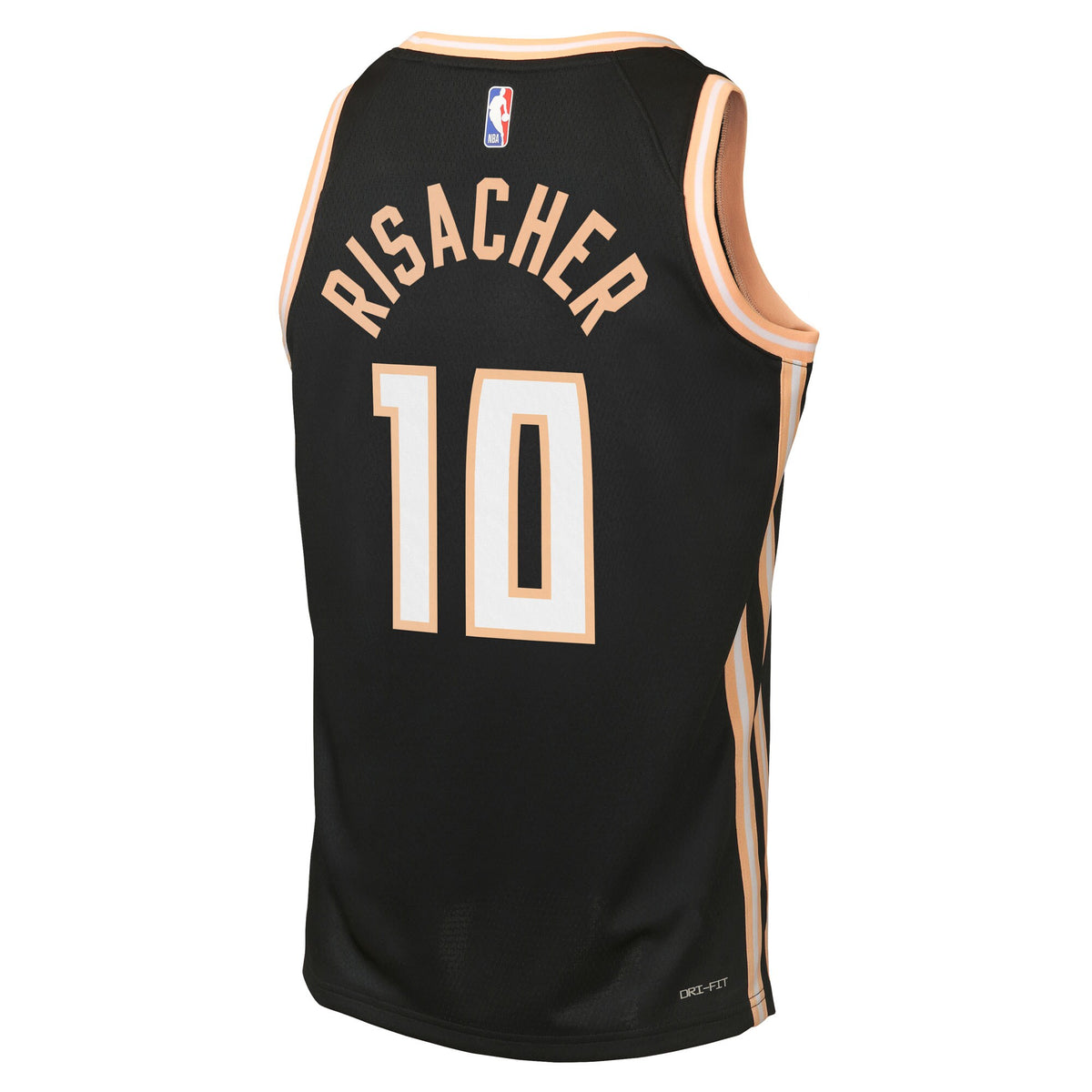 Zaccharie Risacher Atlanta Hawks 2025/26 City Edition Swingman Jersey - Black - Youth
