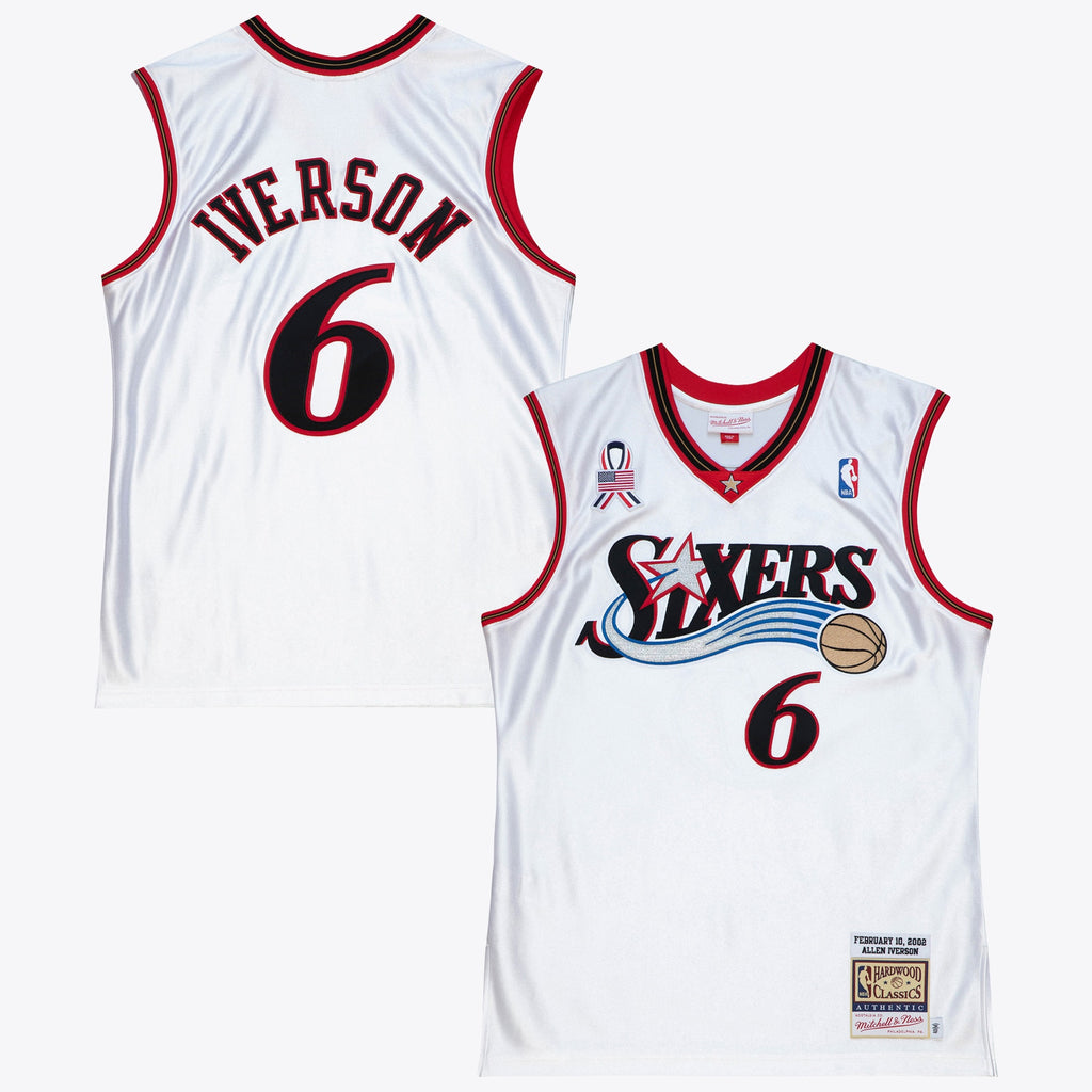 Allen Iverson Philadelphia 76ers 2002 All-Star East Authentic Jersey - White