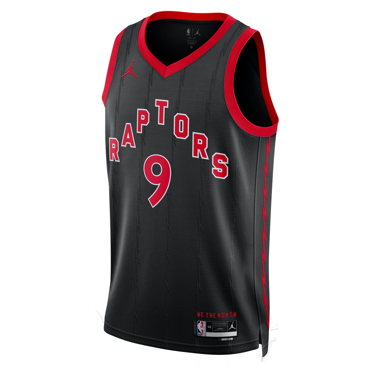 RJ Barrett Toronto Raptors Statement Edition Swingman Jersey - Black - Unisex