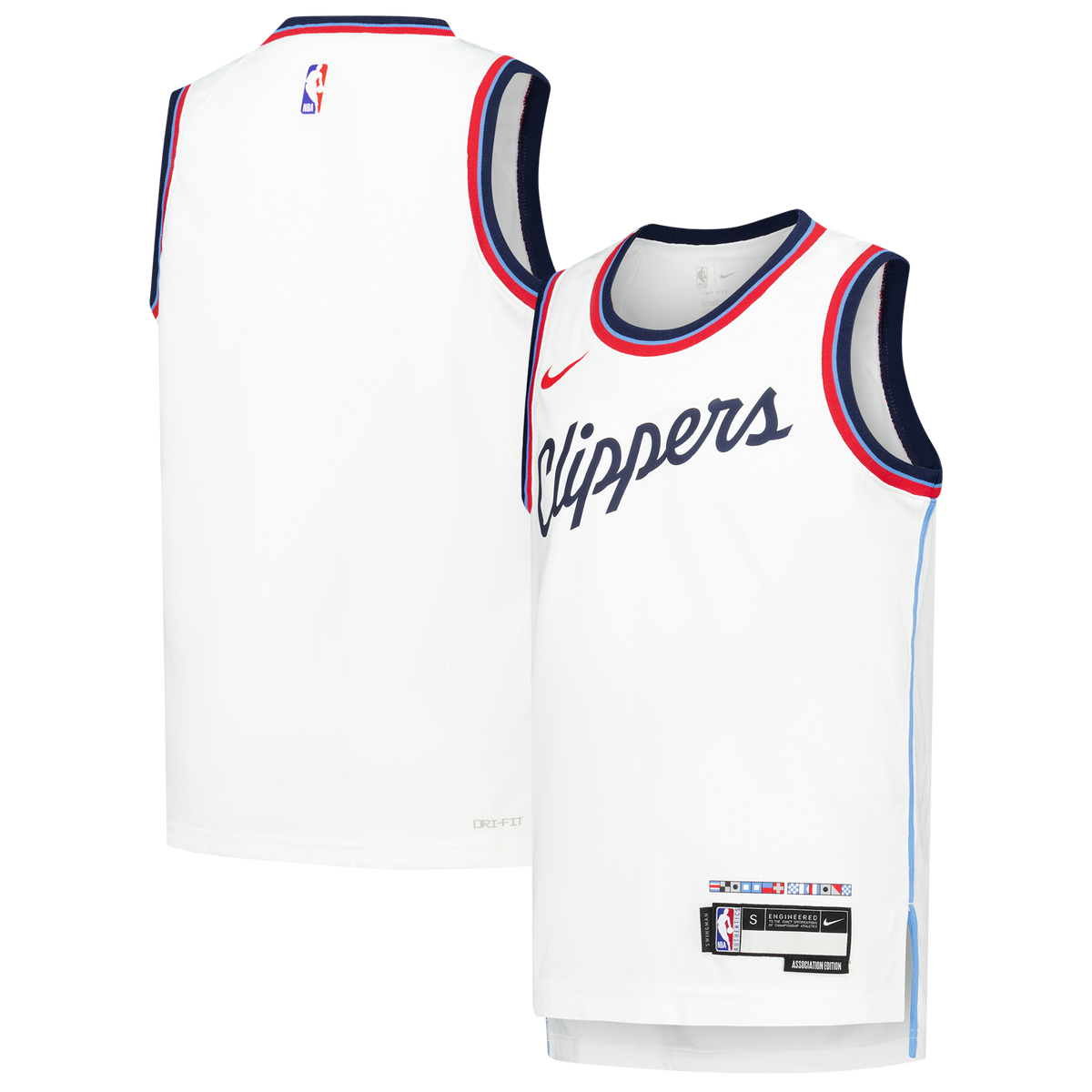 Los Angeles Clippers Replica Association Wordmark Jersey - Youth