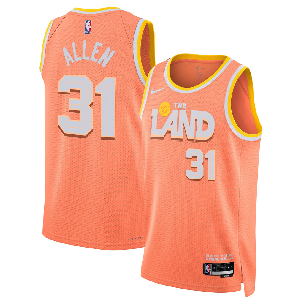 Jarrett Allen Cleveland Cavaliers 2025/26 City Edition Swingman Jersey - Orange - Unisex