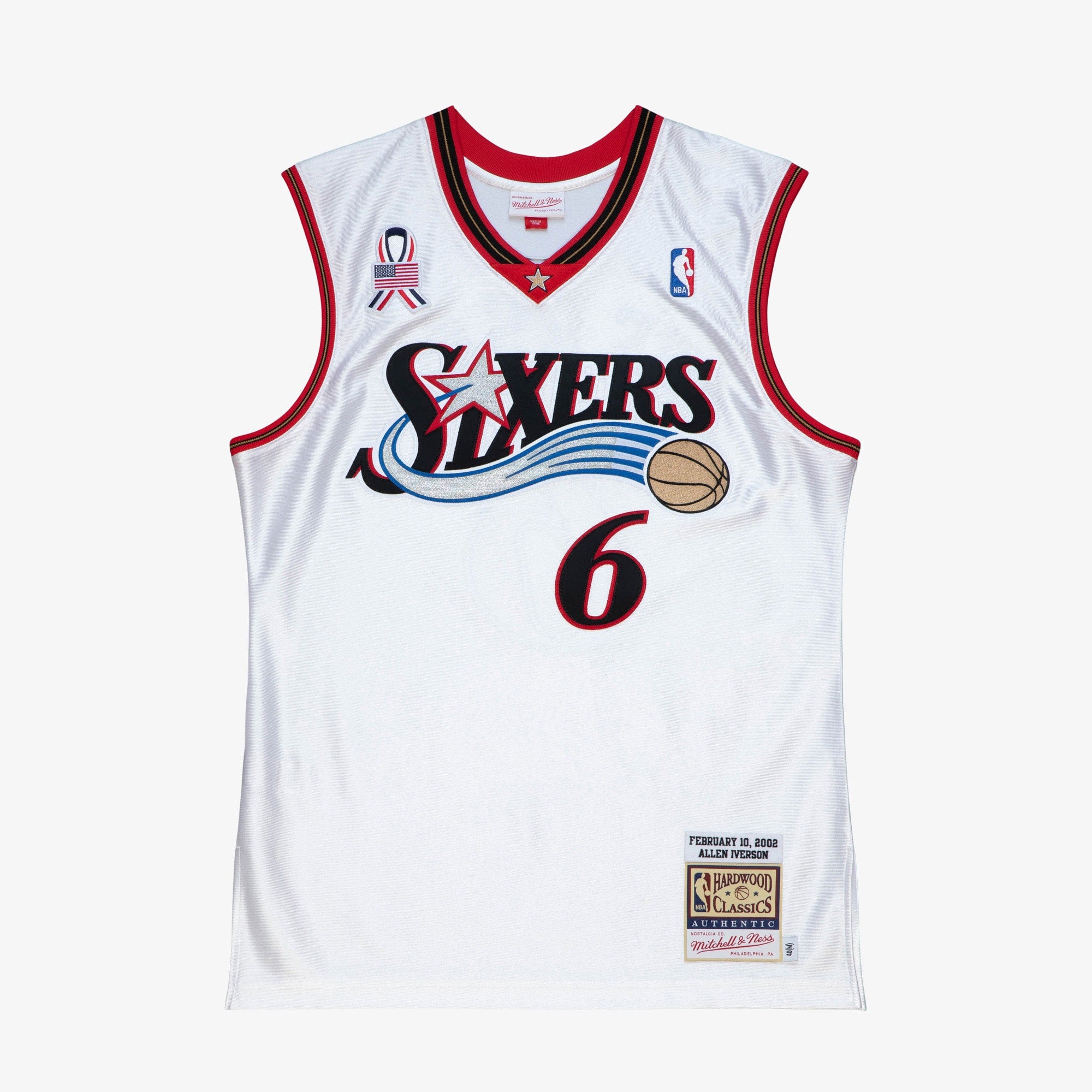 Allen Iverson Philadelphia 76ers 2002 All-Star East Authentic Jersey - White