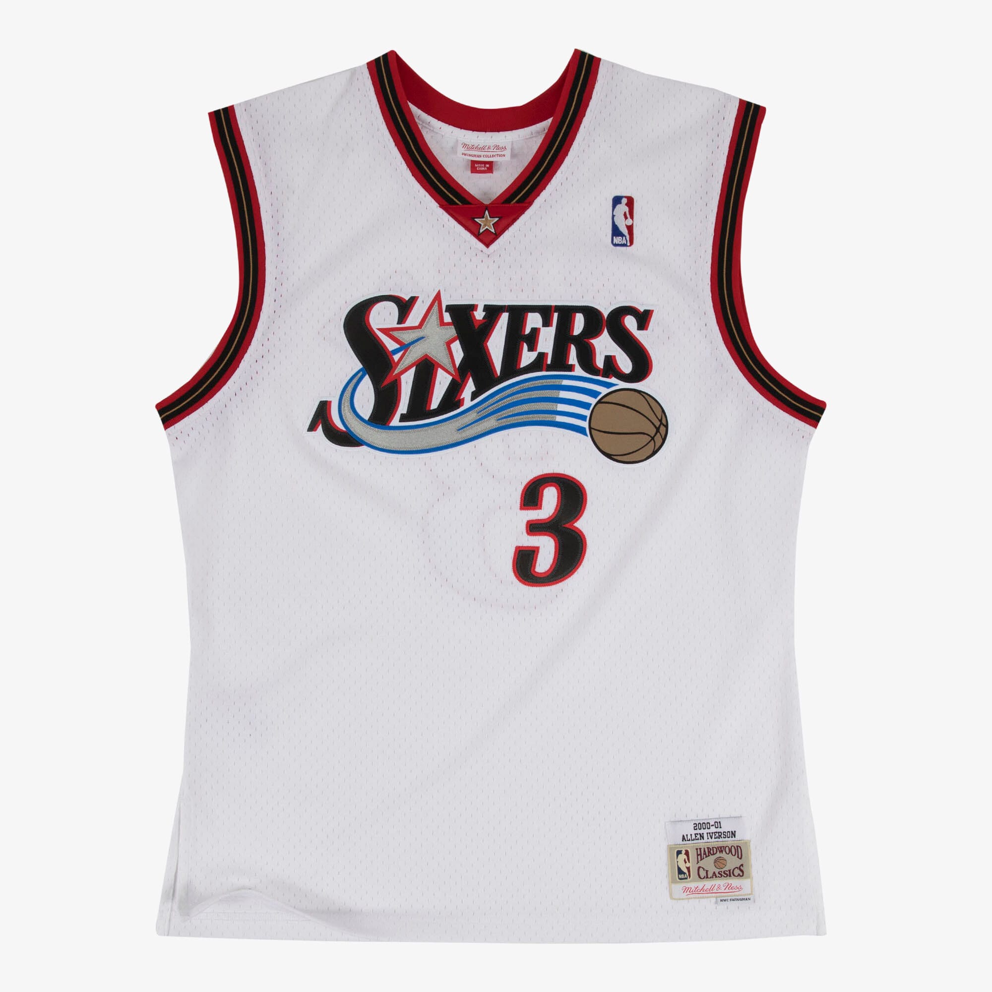 Allen Iverson Philadelphia 76ers 2000-01 Swingman Home Jersey