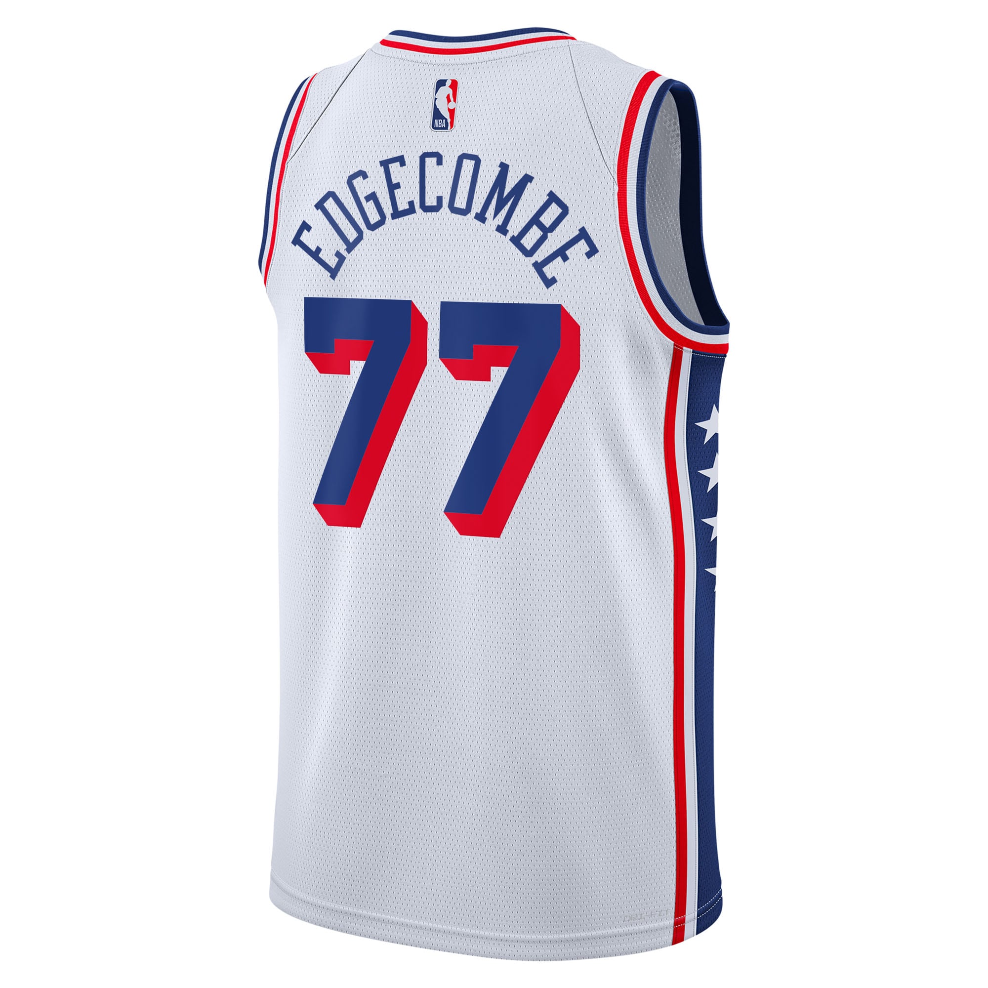 VJ Edgecombe Philadelphia 76ers Association Edition Swingman Jersey - White - Youth