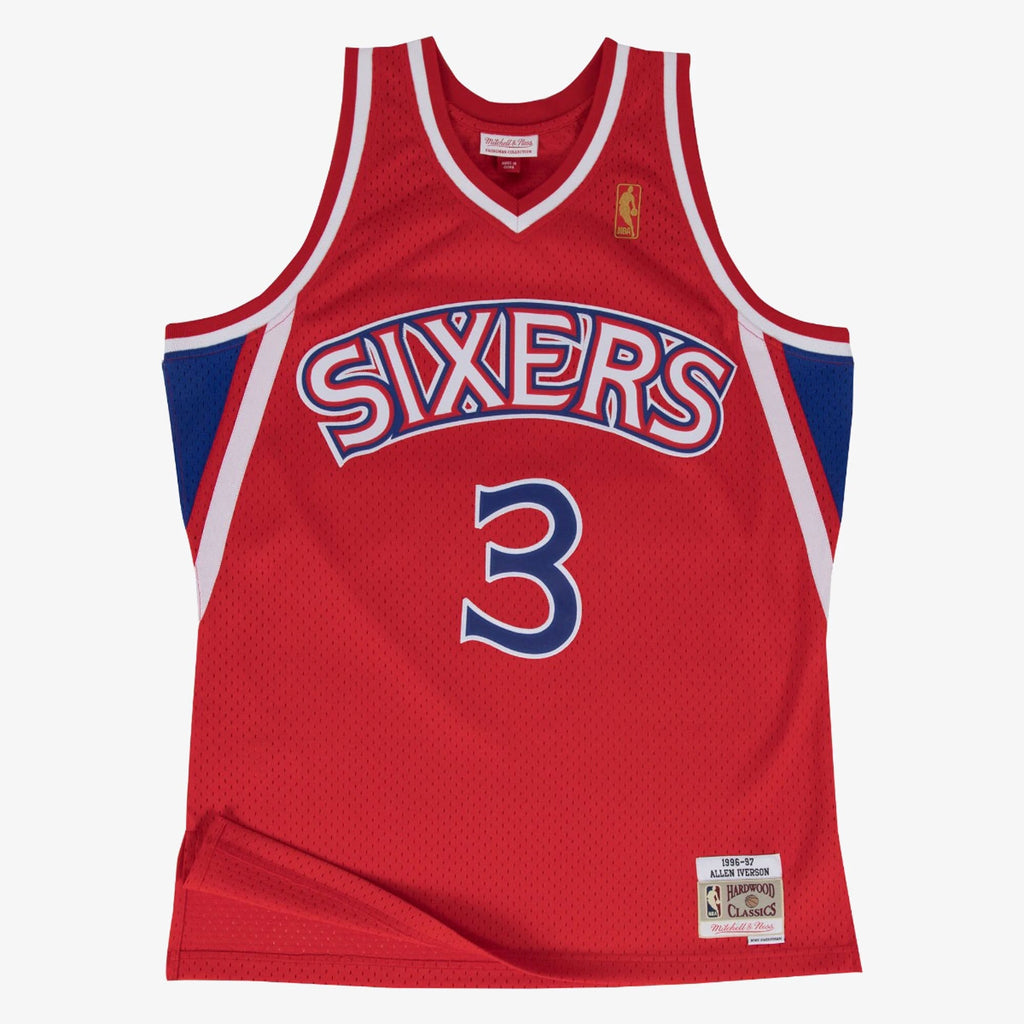 Allen Iverson Philadelphia 76ers 1996-97 Swingman Road Jersey