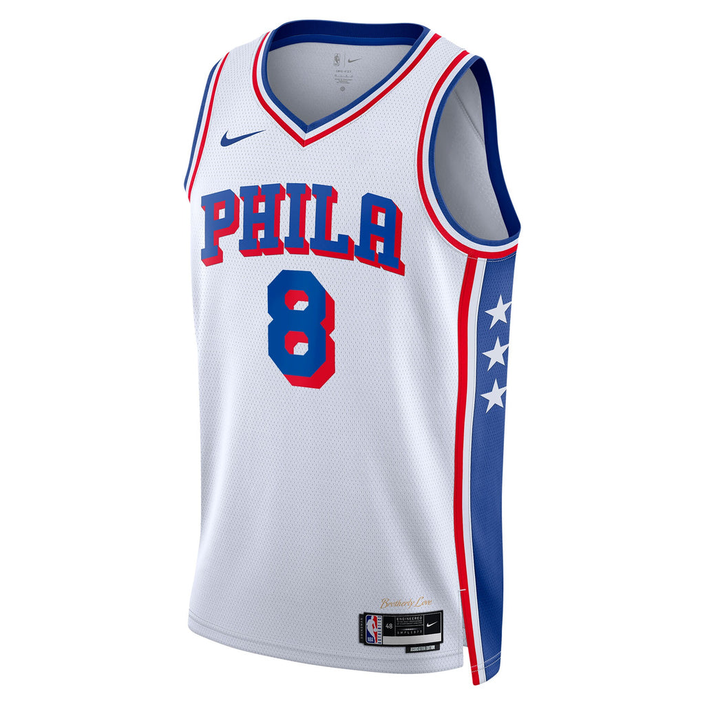 Paul George Philadelphia 76ers Association Edition Swingman Jersey - White - Unisex
