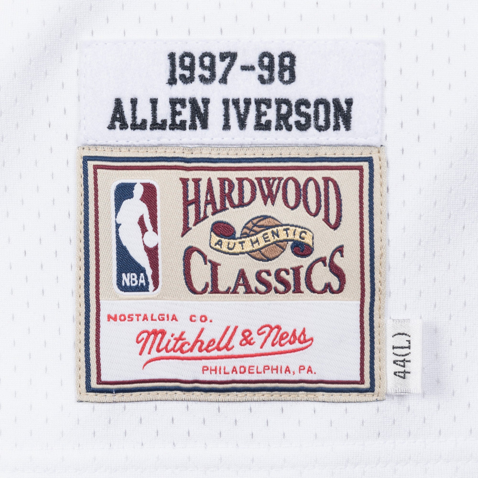 Allen Iverson Philadelphia 76ers 1997 Authentic Jersey - White