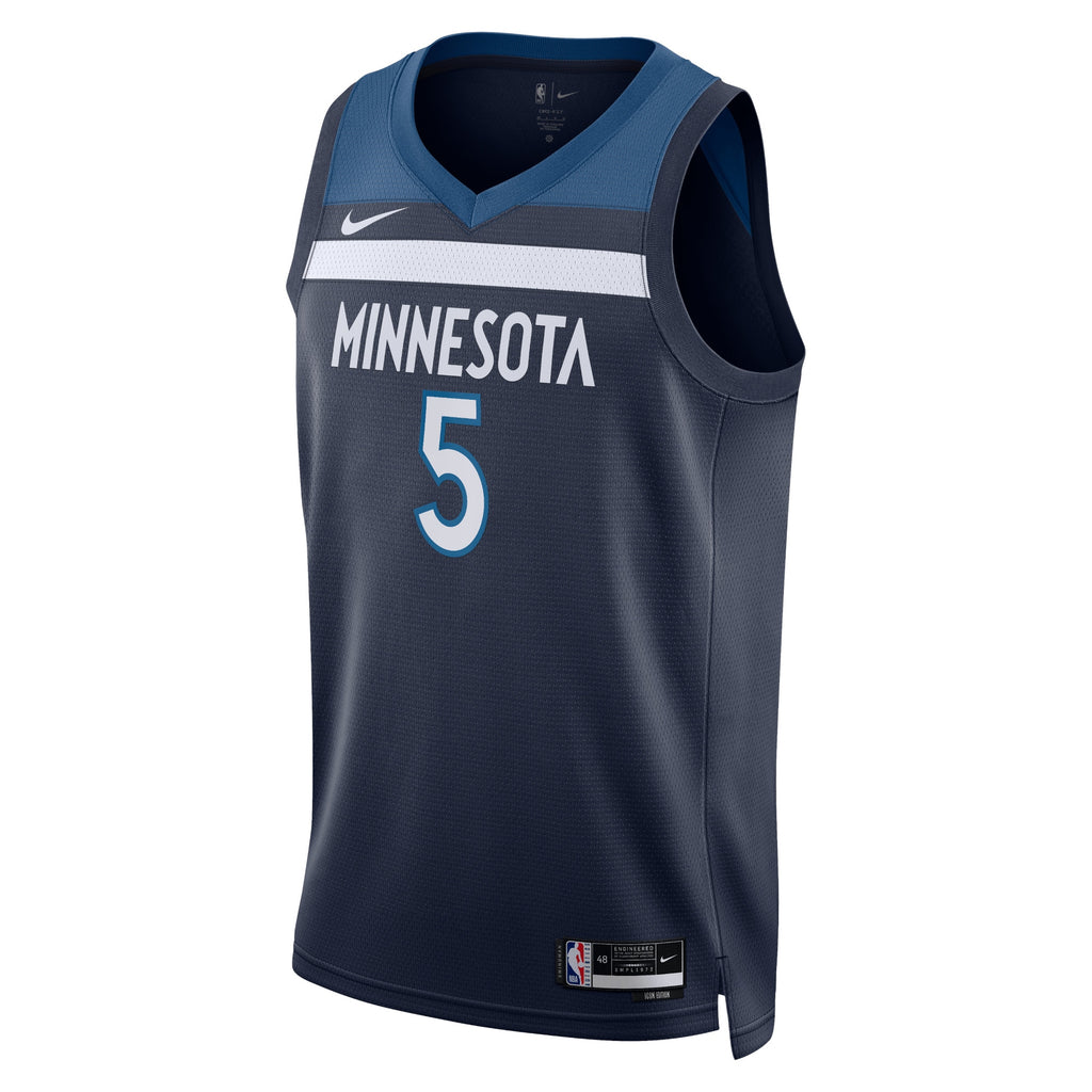 Anthony Edwards Minnesota Timberwolves Icon Edition Swingman Jersey - Navy - Unisex