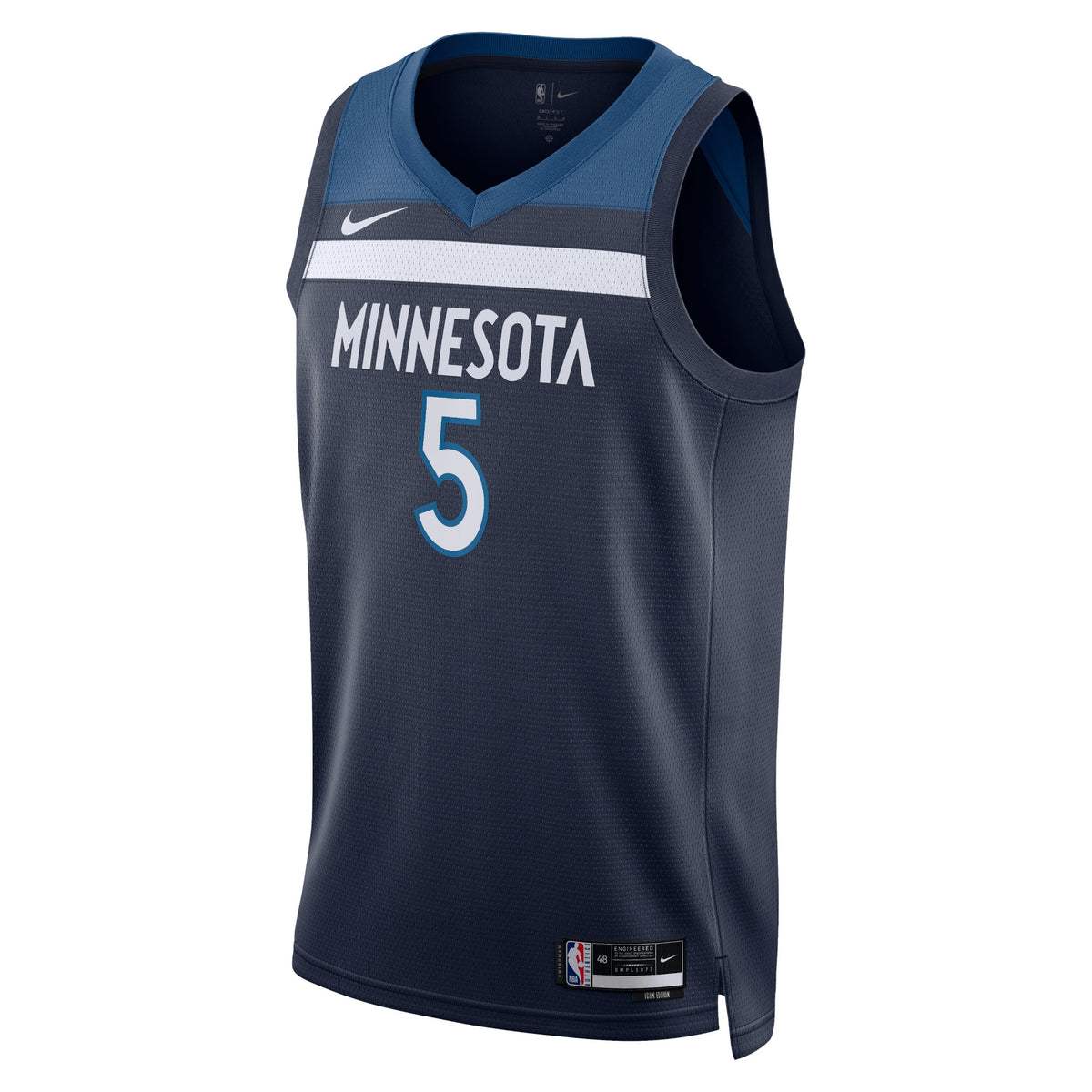 Anthony Edwards Minnesota Timberwolves Icon Edition Swingman Jersey - Navy - Unisex