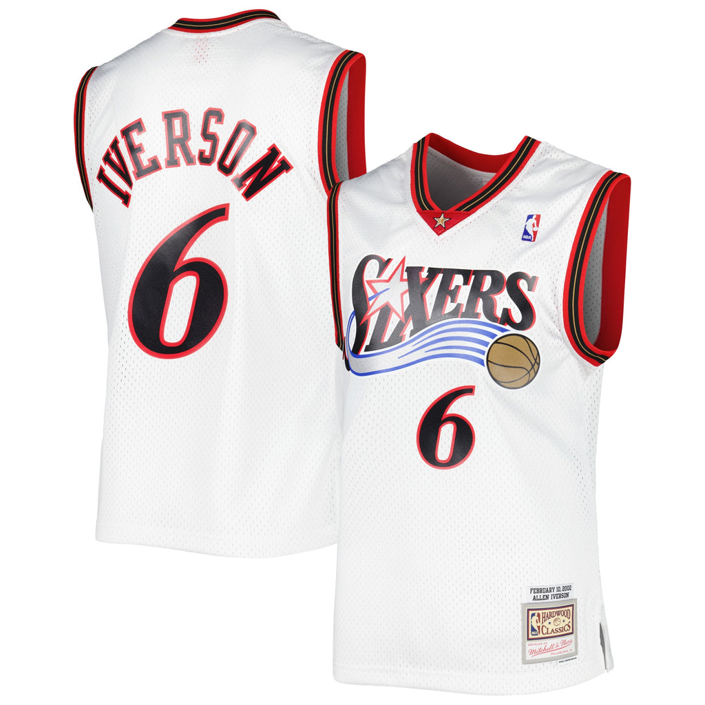 Allen Iverson Philadelphia 76ers 2002/03 Hardwood Classics Swingman Jersey - Mens