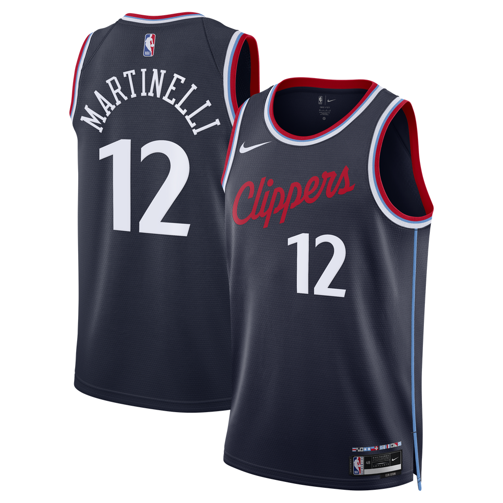 Nick Martinelli Los Angeles Clippers Icon Edition Replica Swingman Jersey - Navy - Youth