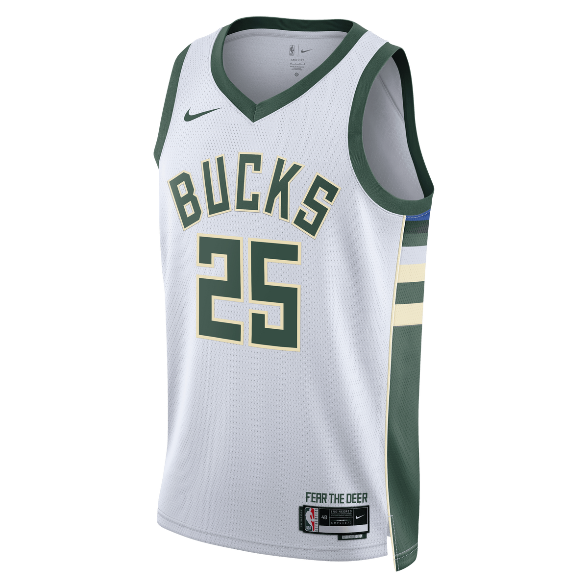 Kasparas Jakučionis Milwaukee Bucks Association Edition Swingman Jersey - White - Unisex