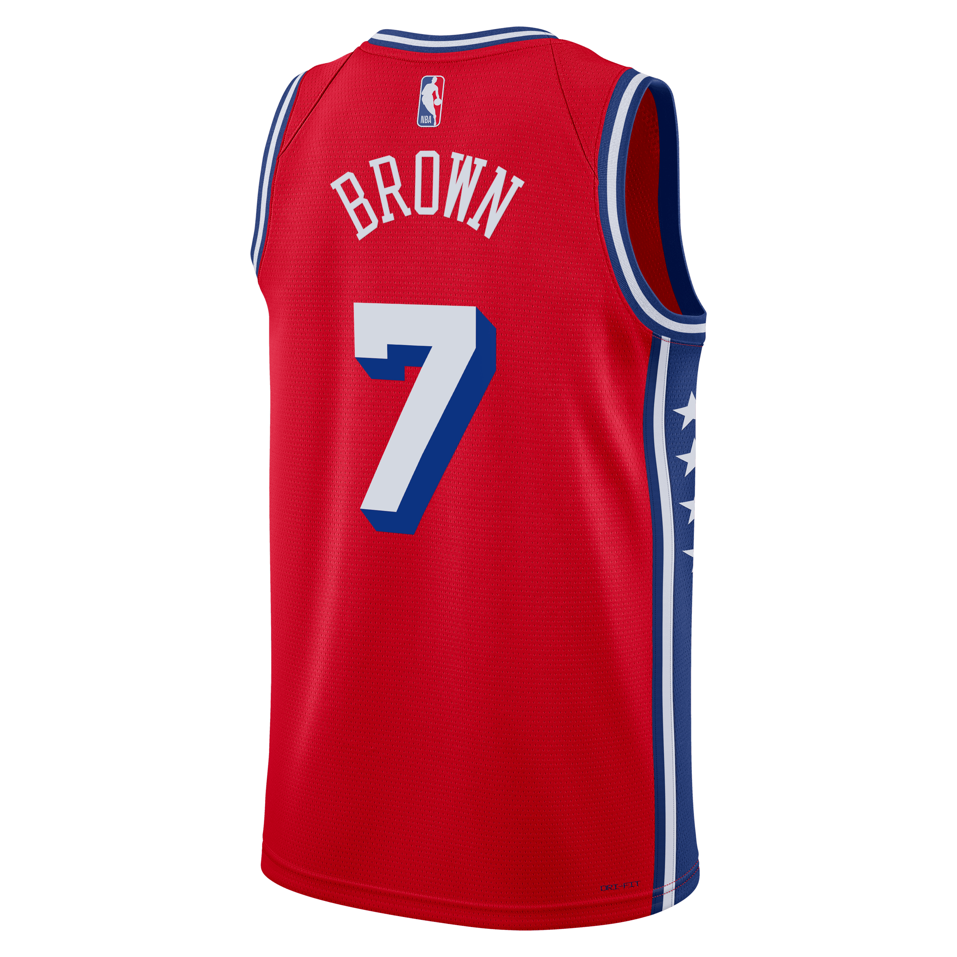 Jaylen Brown Philadelphia 76ers Statement Edition Swingman Jersey - Red - Unisex