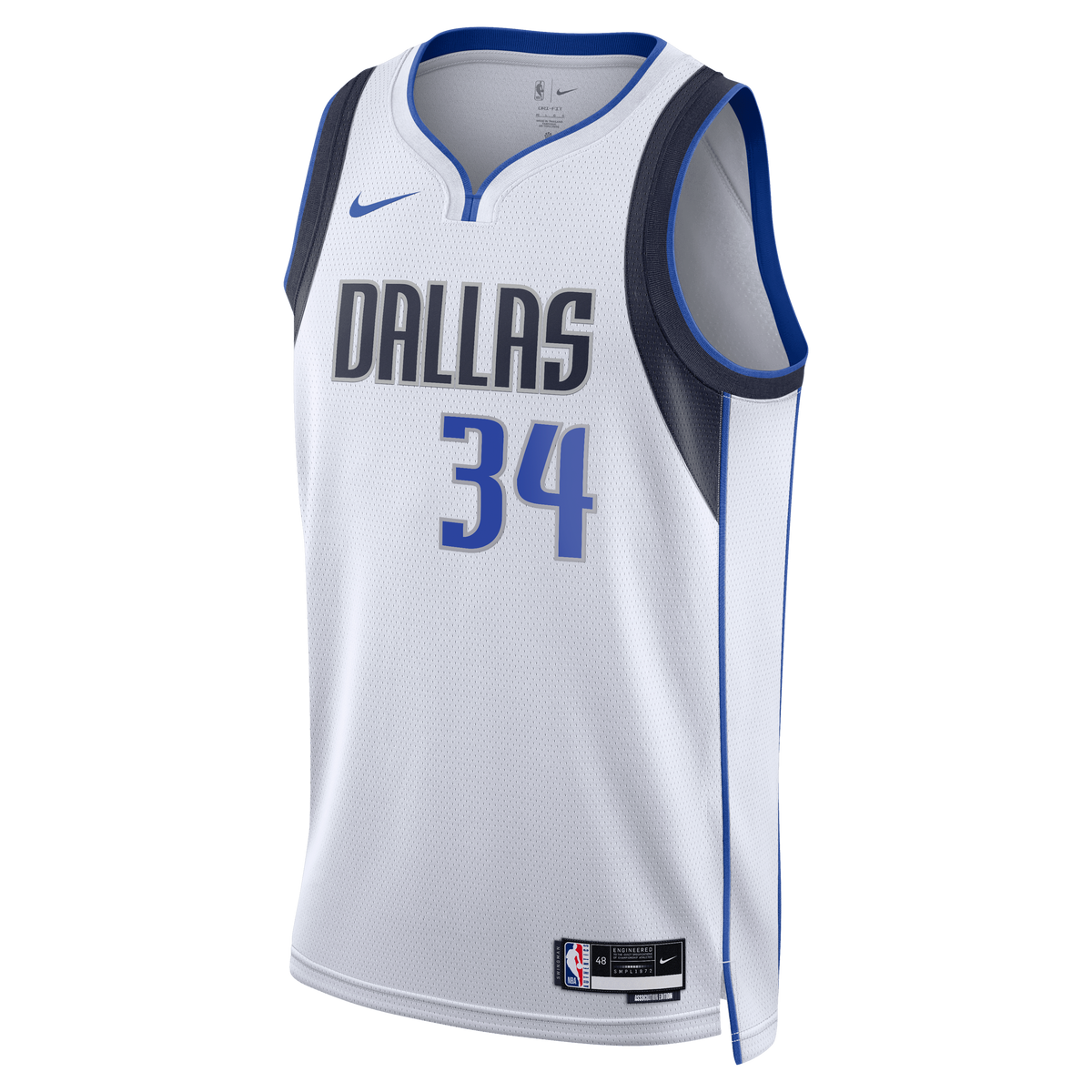 Santi Aldama Dallas Mavericks Association Edition Swingman Jersey - White - Unisex