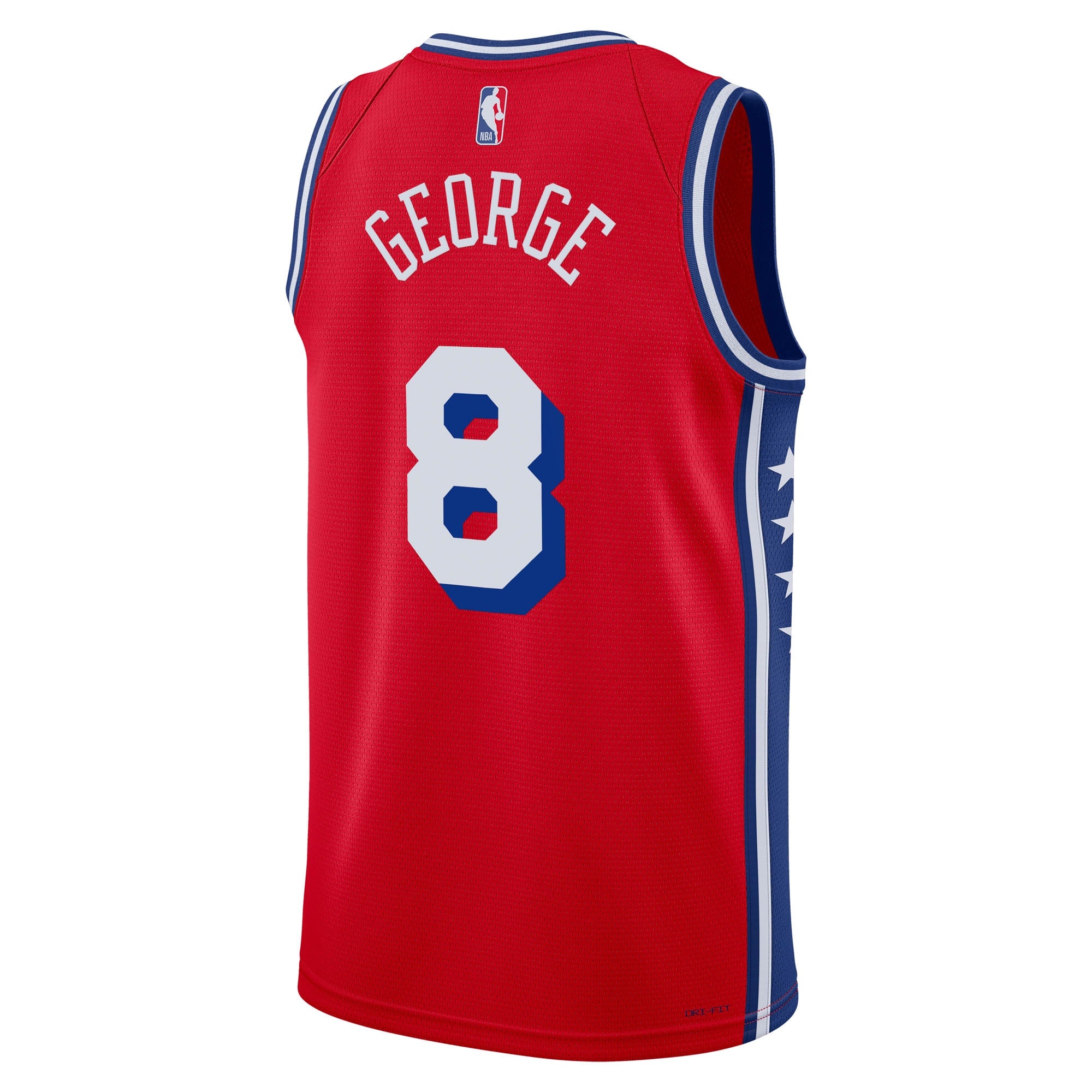 Paul George Philadelphia 76ers Statement Edition Swingman Jersey - Red - Unisex