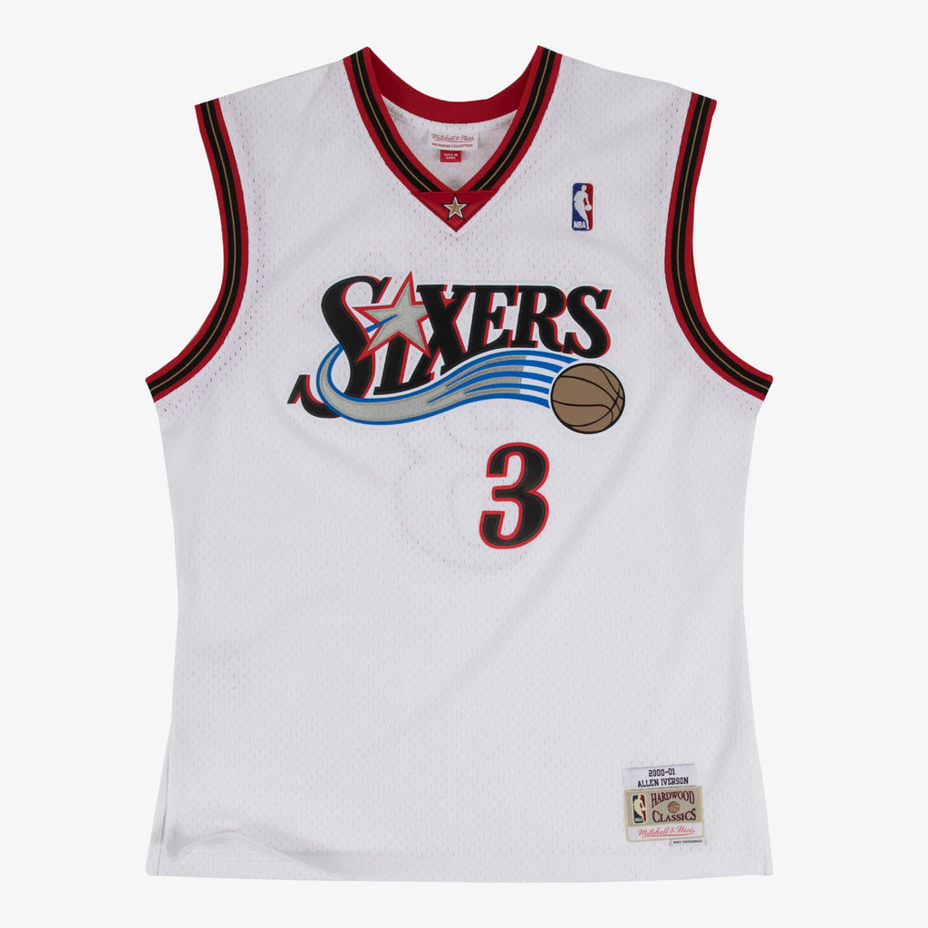Allen Iverson Philadelphia 76ers 2000-01 Swingman Home Jersey