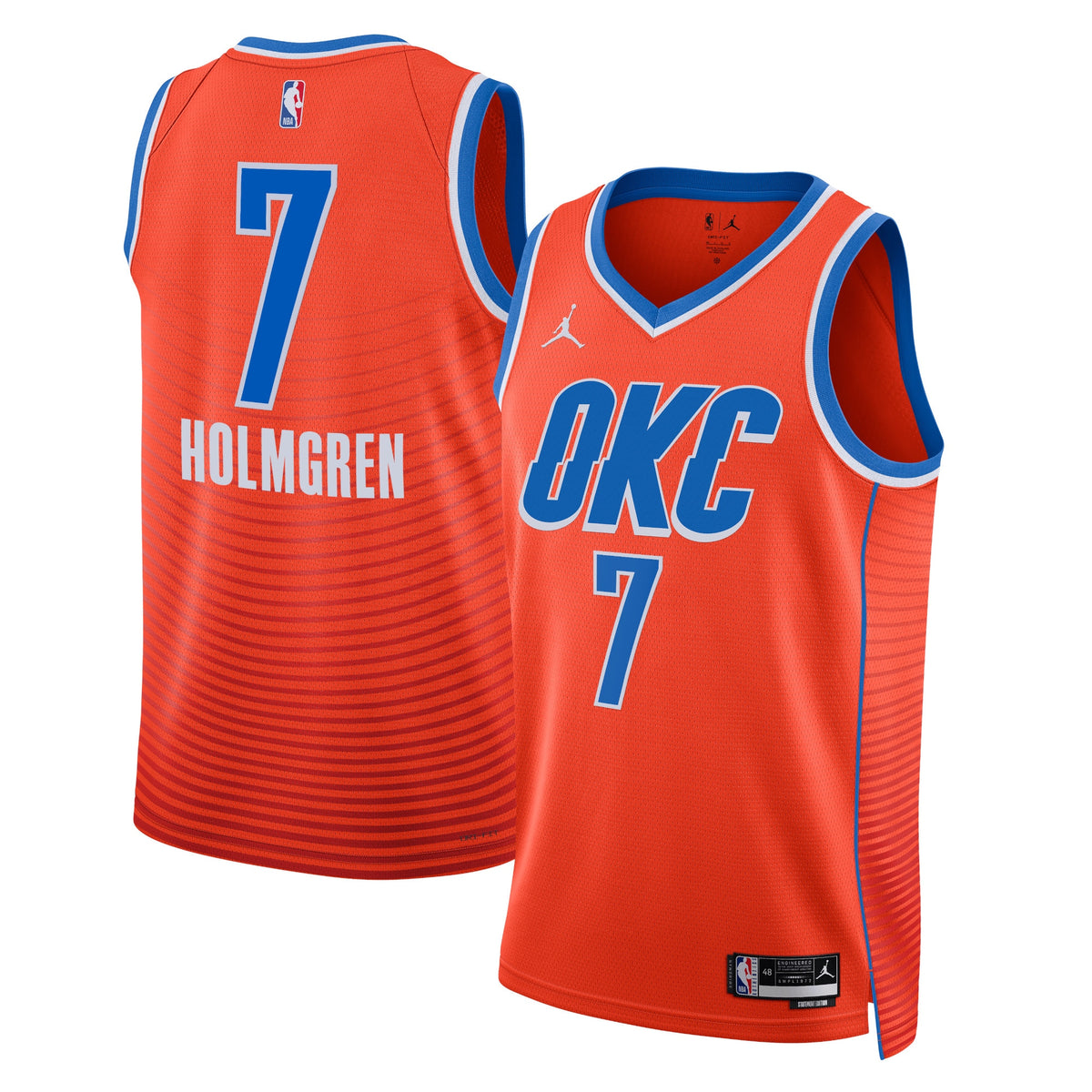 Chet Holmgren Oklahoma City Thunder Statement Edition Swingman Jersey - Orange - Unisex